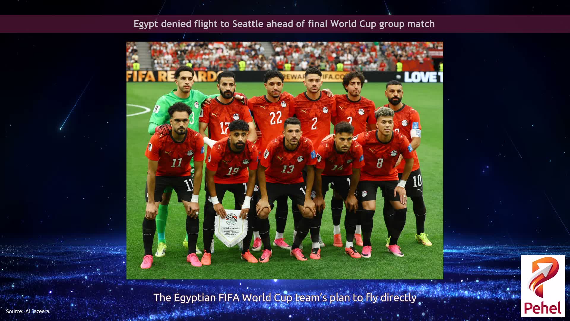 Egypt denied flight to Seattle ahead of final World Cup group match