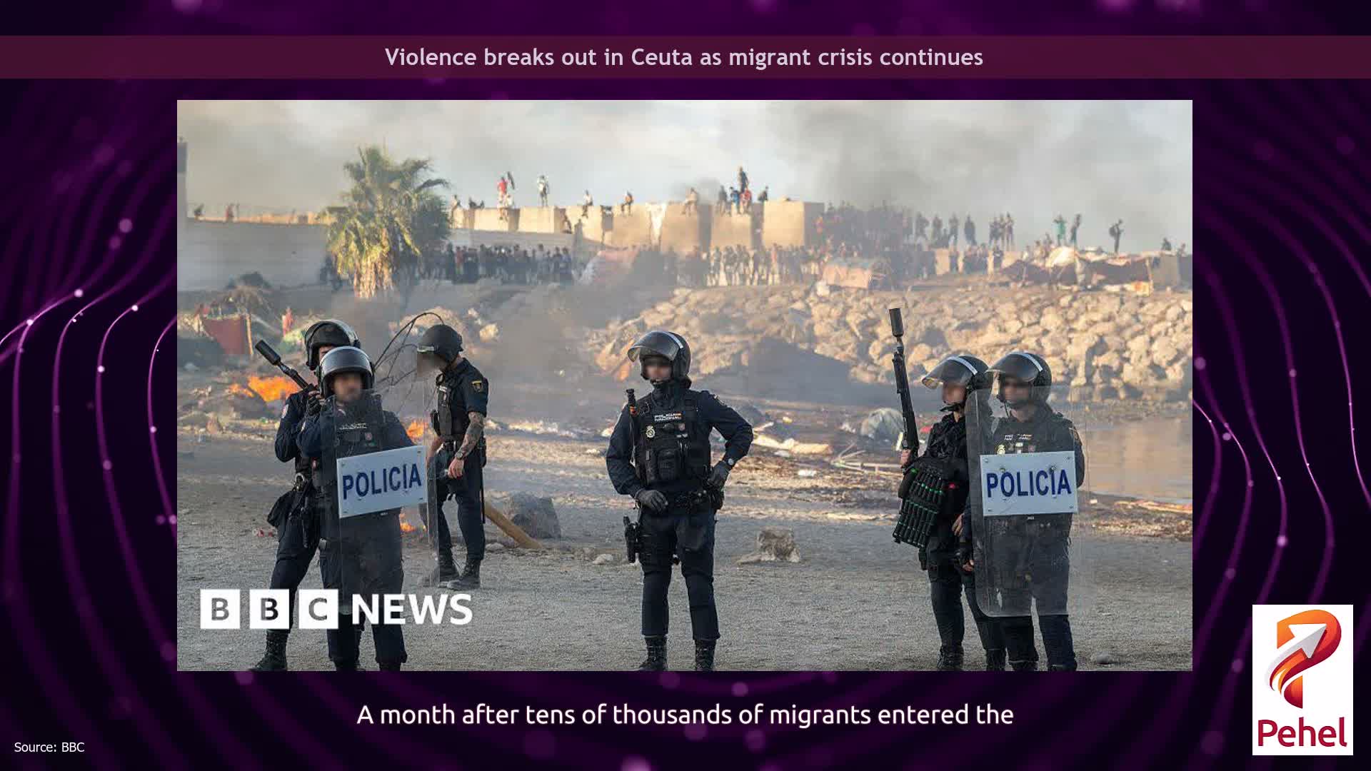 Violence breaks out in Ceuta as migrant crisis continues