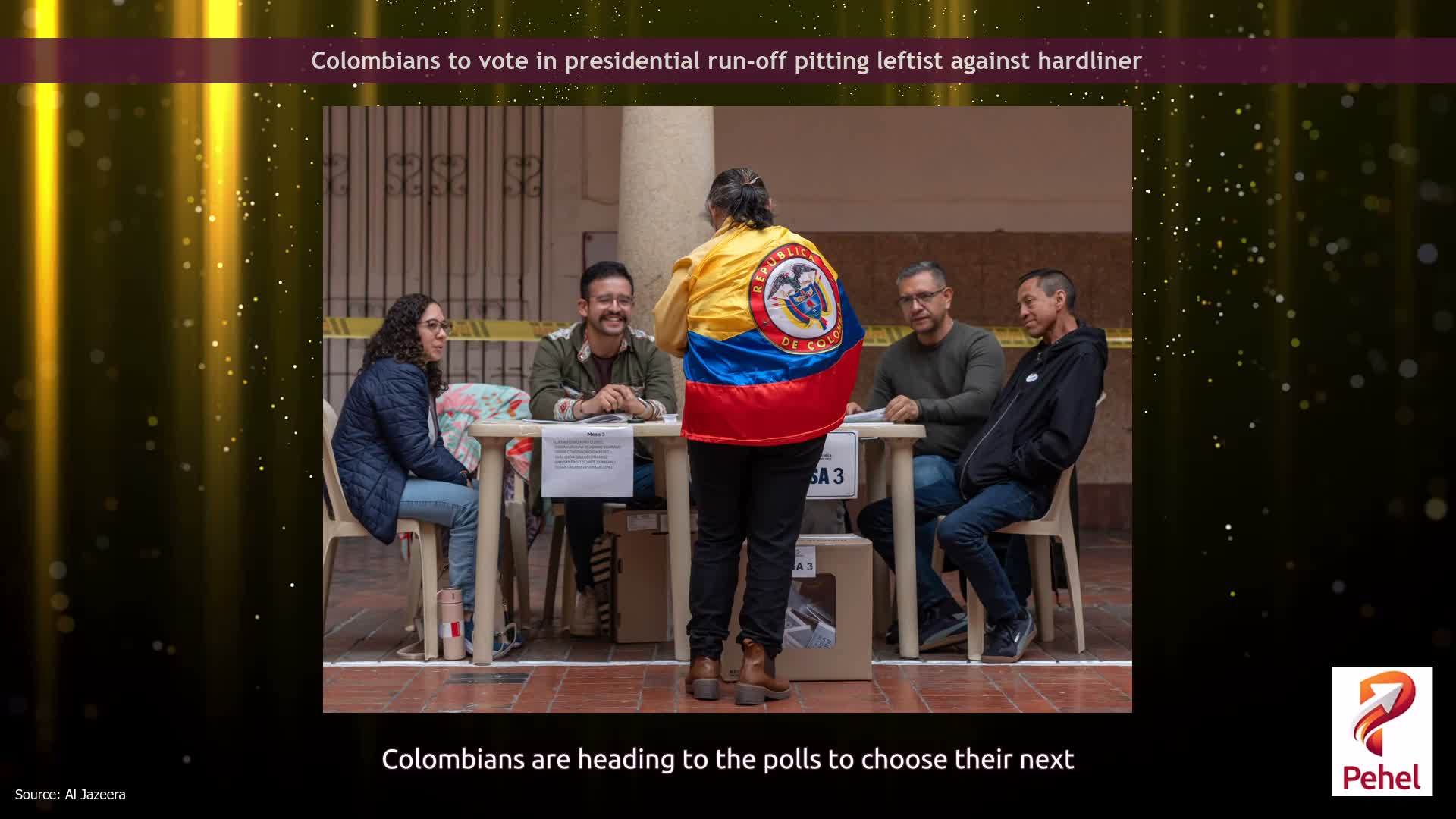 Colombians to vote in presidential run-off pitting leftist against hardliner