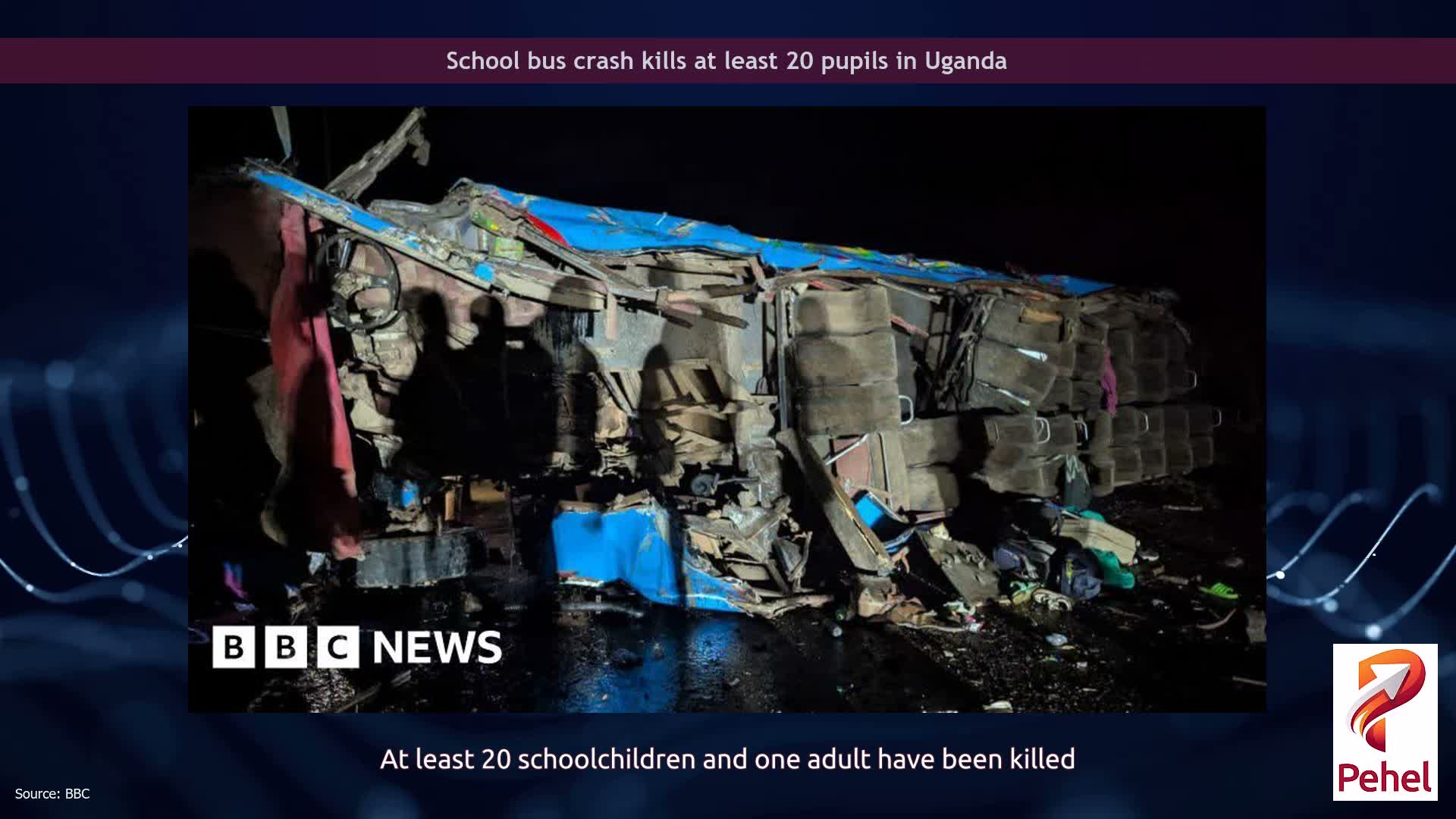 School bus crash kills at least 20 pupils in Uganda