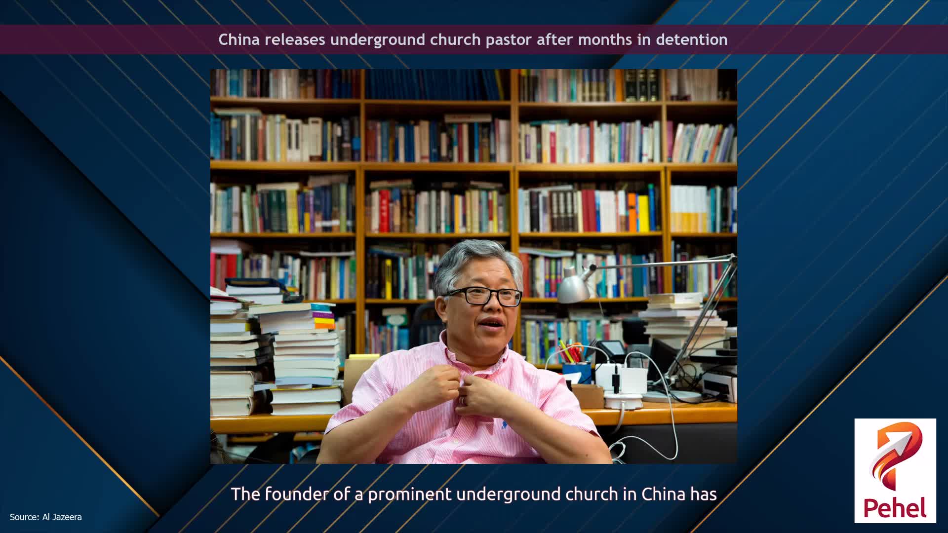China releases underground church pastor after months in detention