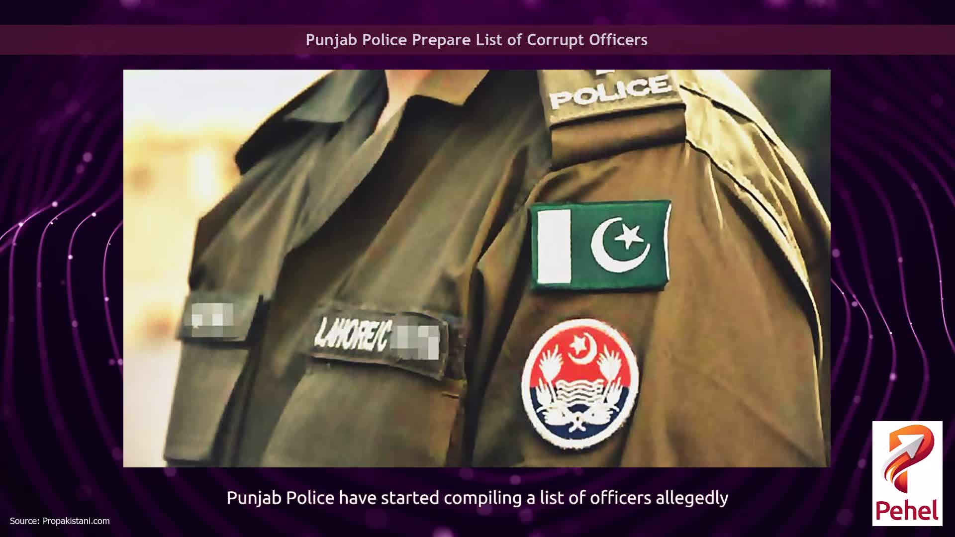Punjab Police Prepare List of Corrupt Officers