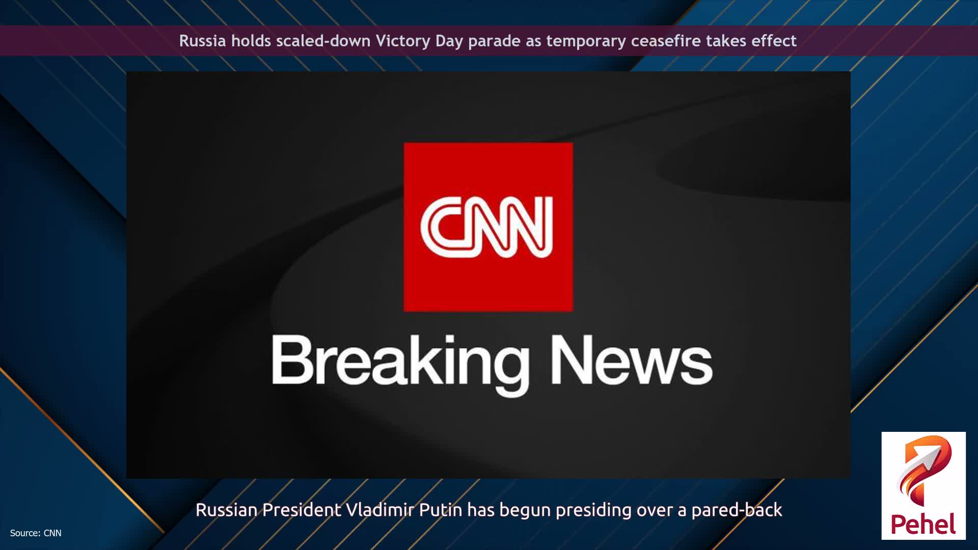 Russia holds scaled-down Victory Day parade as temporary ceasefire takes effect