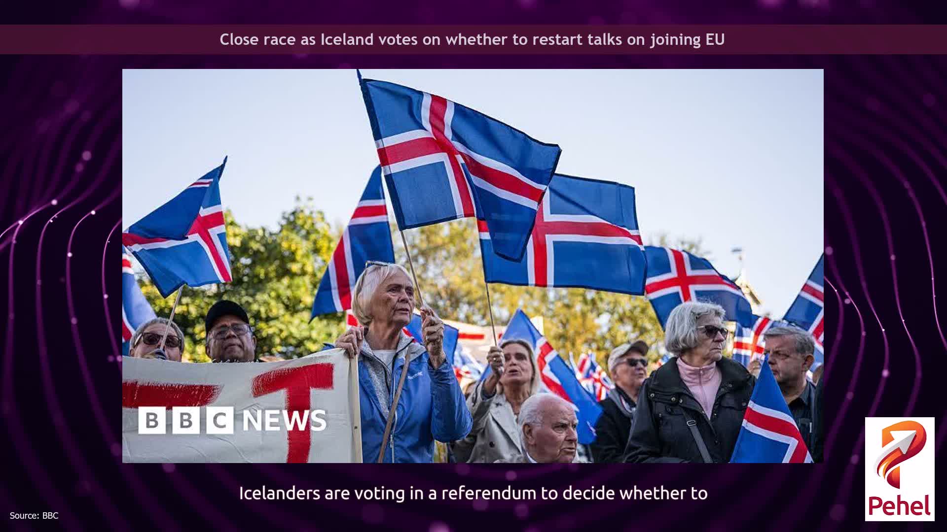 Close race as Iceland votes on whether to restart talks on joining EU