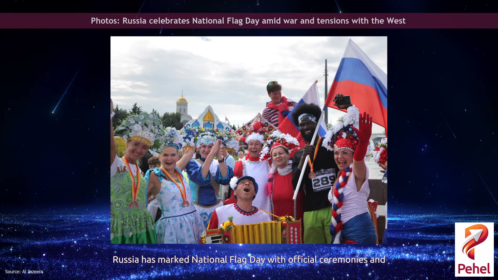 Photos: Russia celebrates National Flag Day amid war and tensions with the West