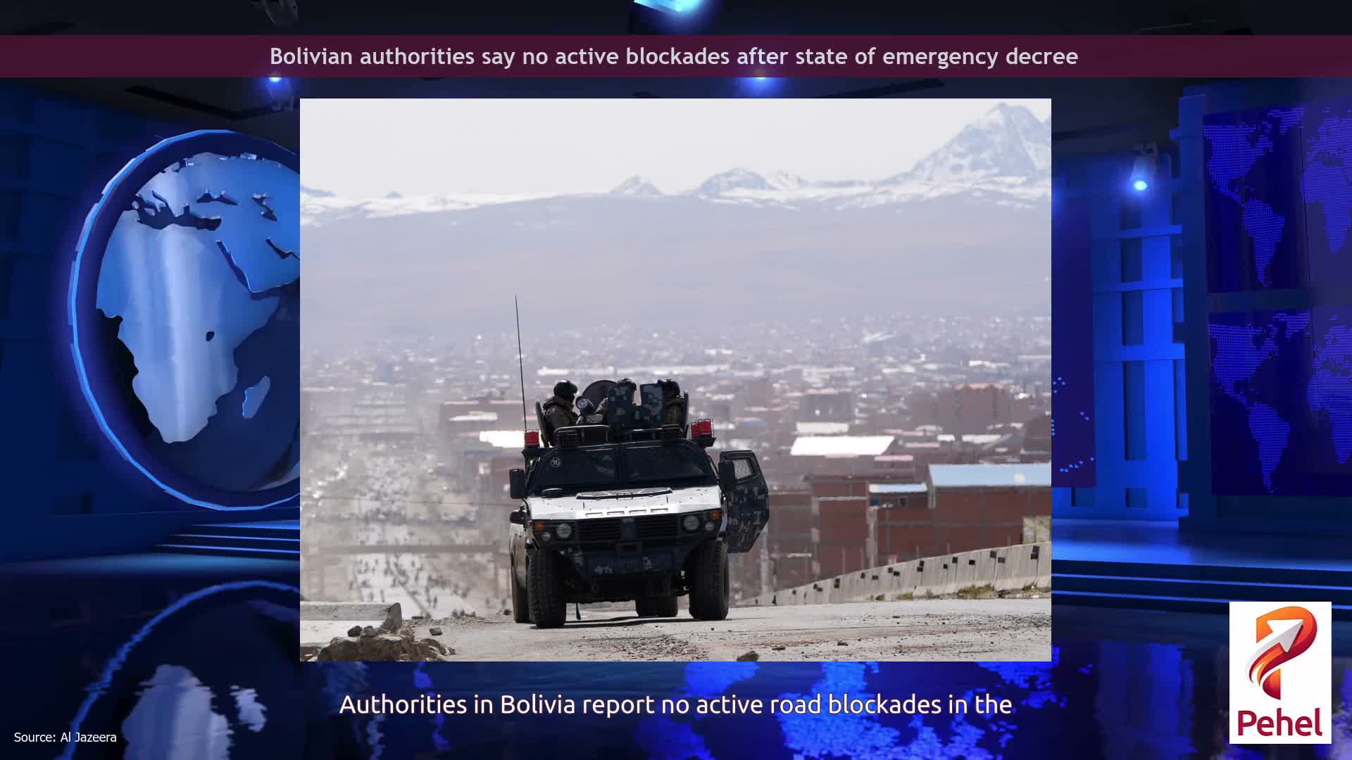 Bolivian authorities say no active blockades after state of emergency decree