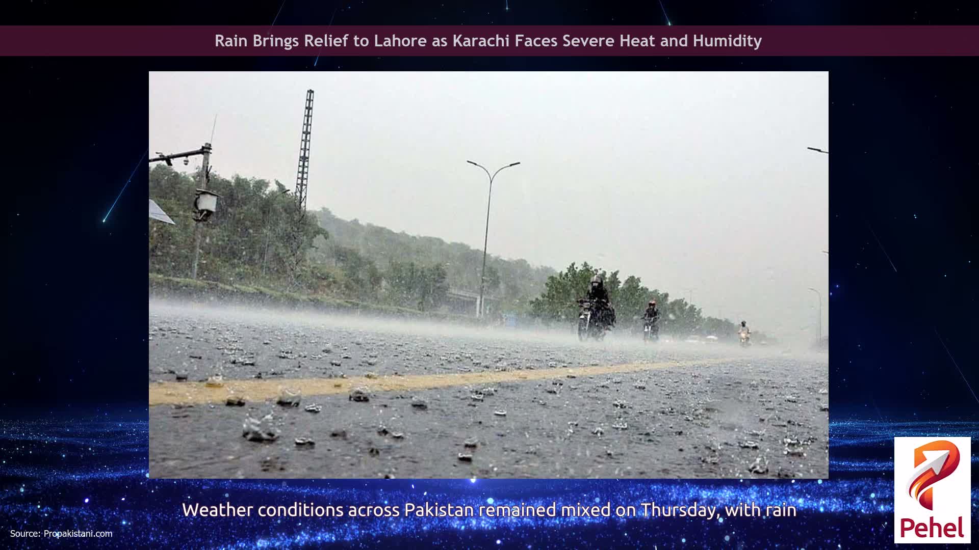 Rain Brings Relief to Lahore as Karachi Faces Severe Heat and Humidity