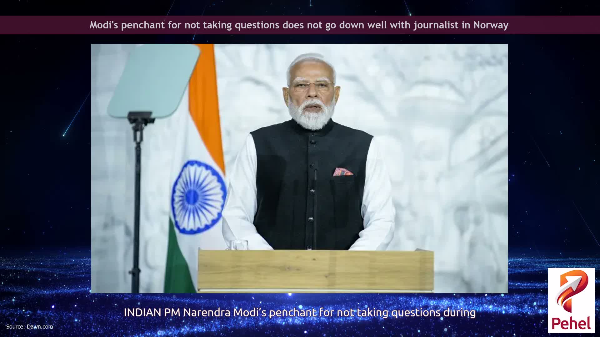 Modi's penchant for not taking questions does not go down well with journalist in Norway