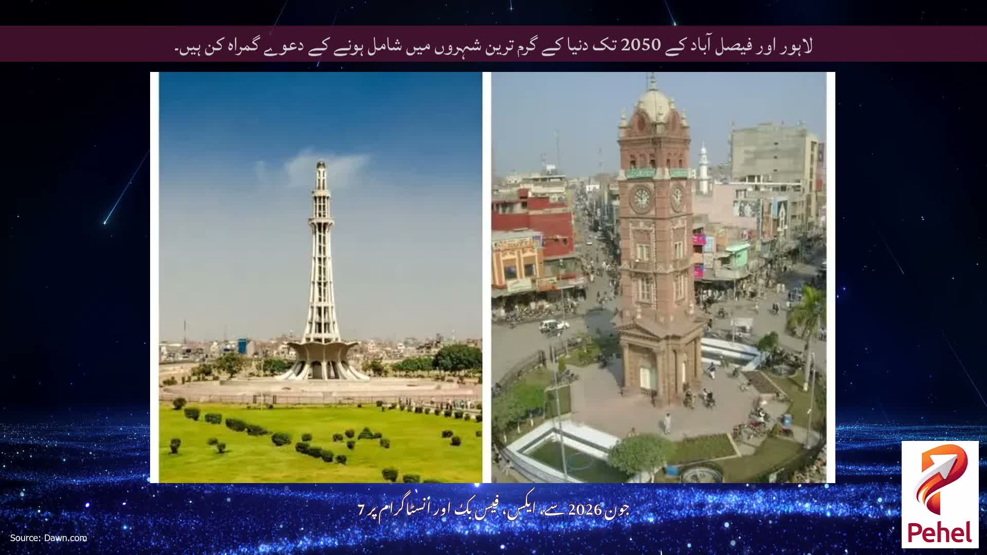 لاہور اور فیصل آباد کے 2050 تک دنیا کے گرم ترین شہروں میں شامل ہونے کے دعوے گمراہ کن ہیں۔