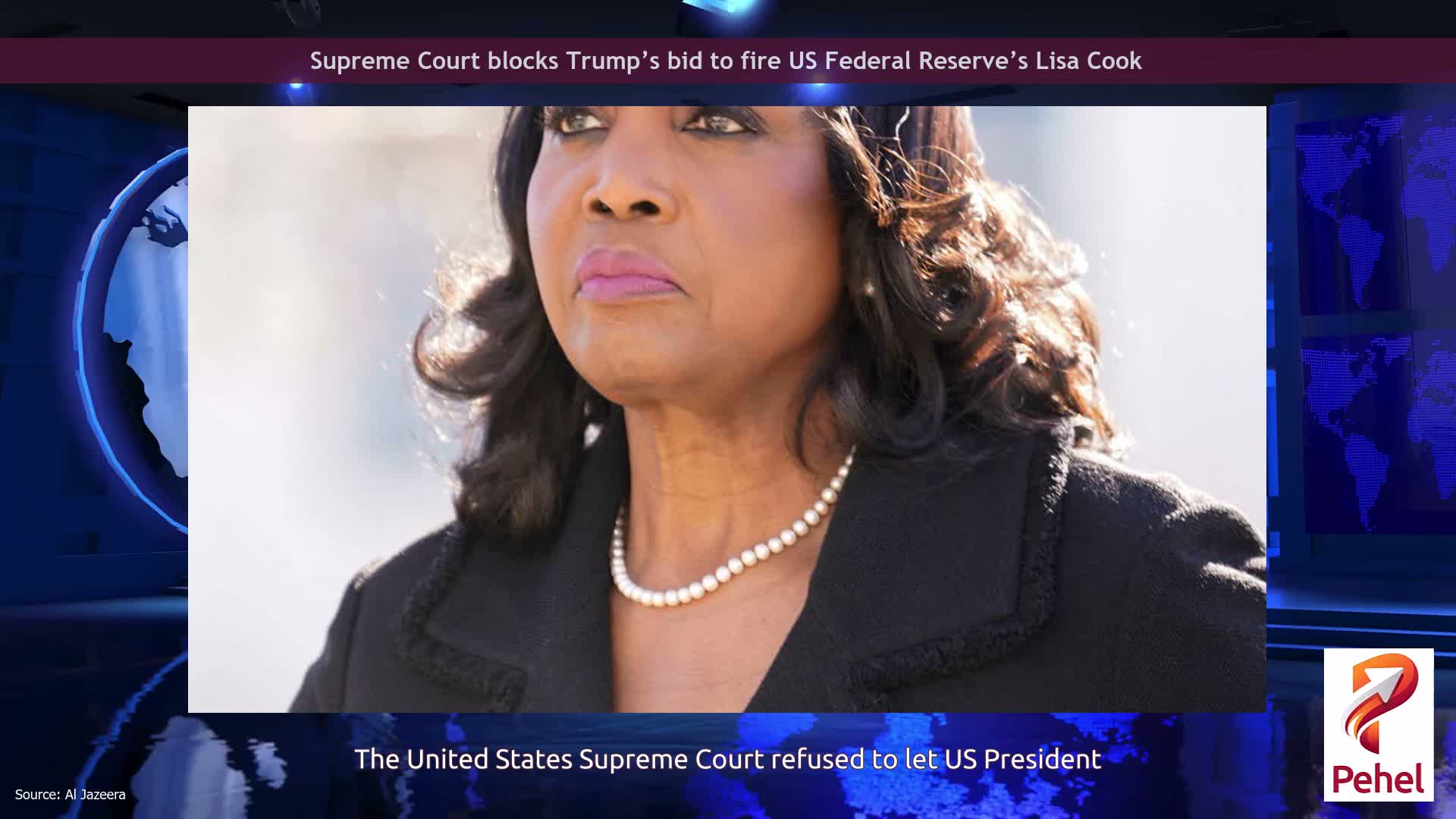 Supreme Court blocks Trump’s bid to fire US Federal Reserve’s Lisa Cook