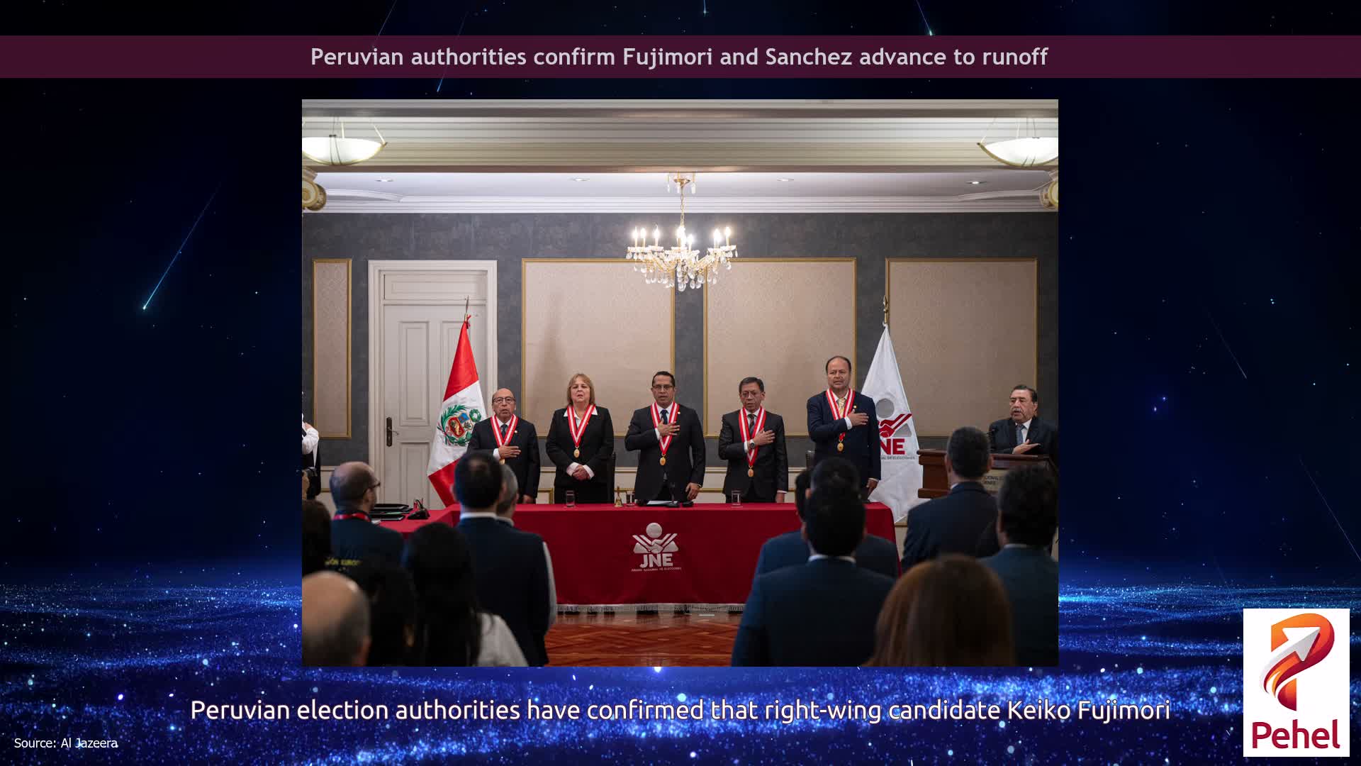 Peruvian authorities confirm Fujimori and Sanchez advance to runoff