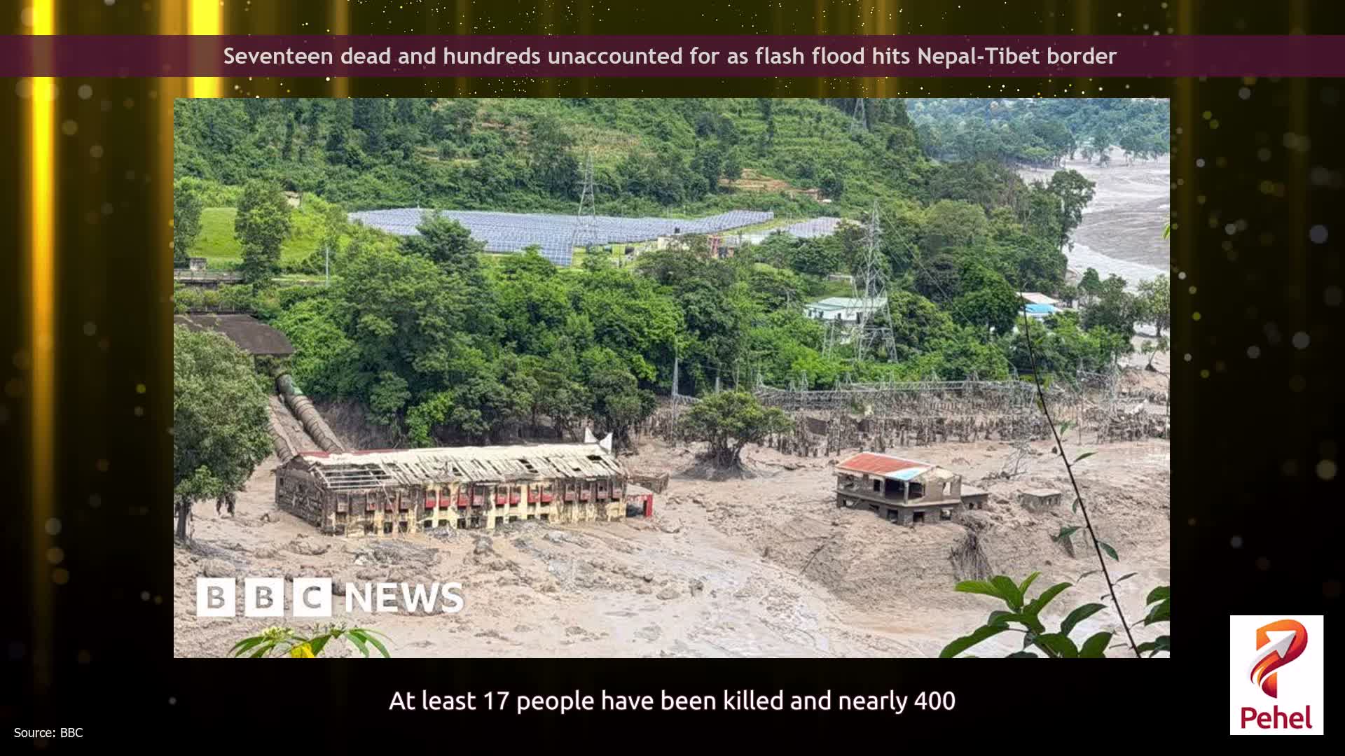 Seventeen dead and hundreds unaccounted for as flash flood hits Nepal-Tibet border
