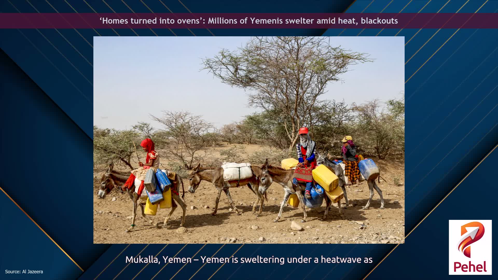 ‘Homes turned into ovens’: Millions of Yemenis swelter amid heat, blackouts