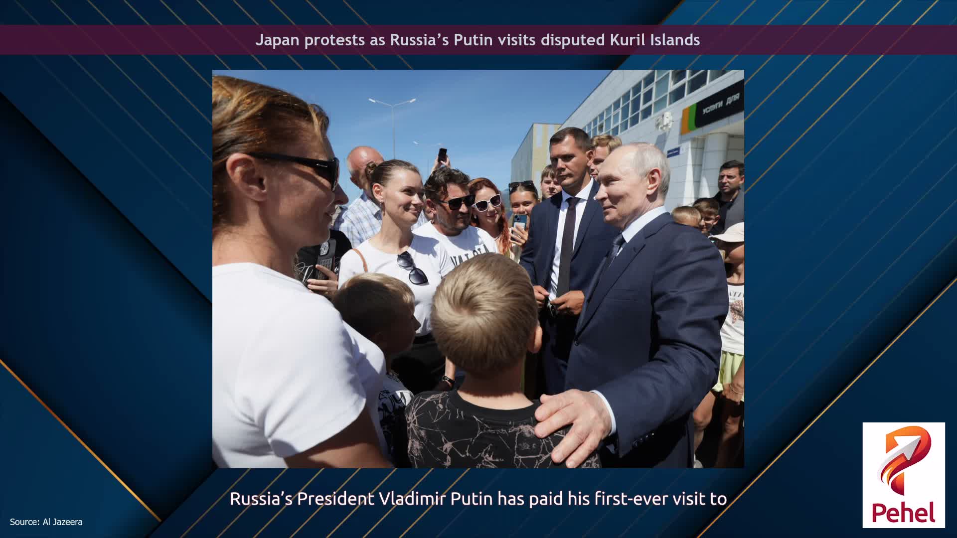 Japan protests as Russia’s Putin visits disputed Kuril Islands