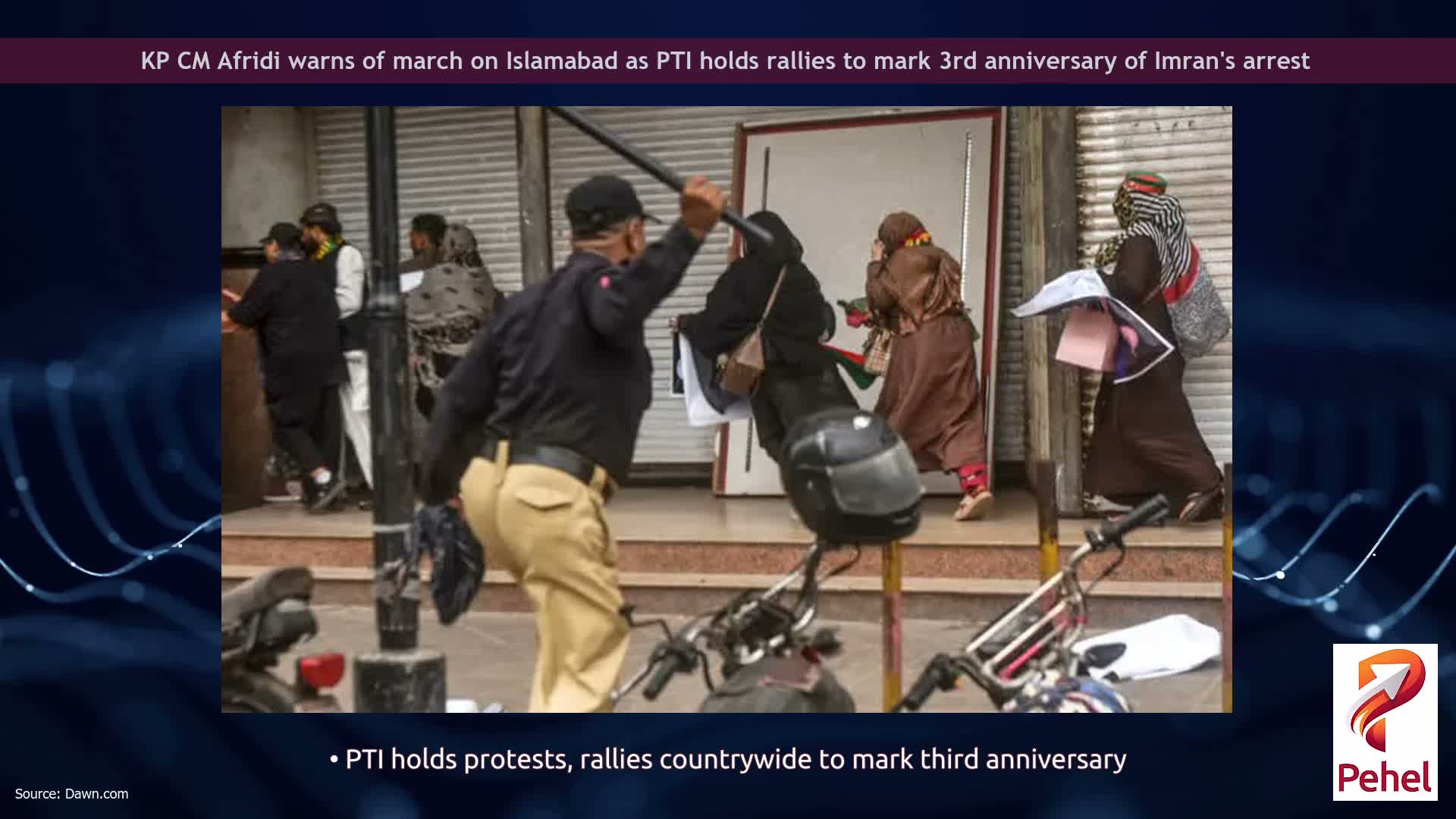 KP CM Afridi warns of march on Islamabad as PTI holds rallies to mark 3rd anniversary of Imran's arrest