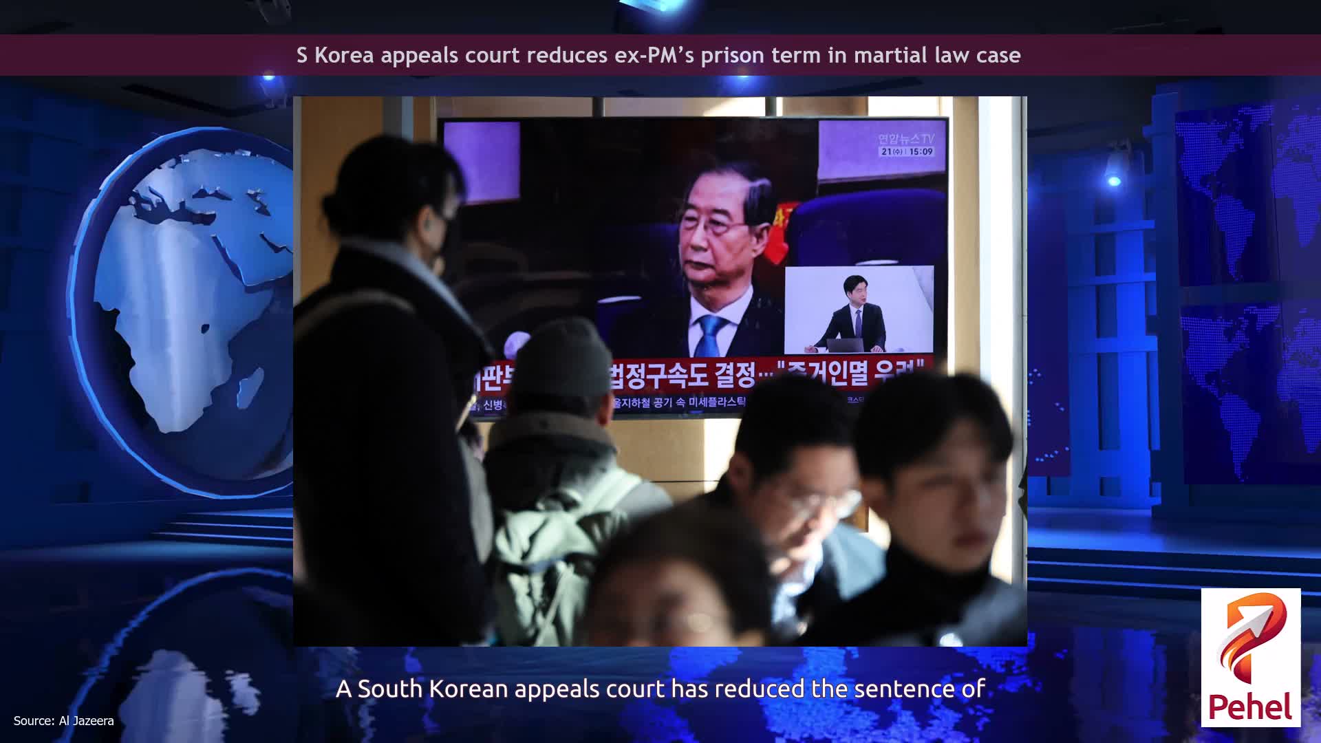 S Korea appeals court reduces ex-PM’s prison term in martial law case