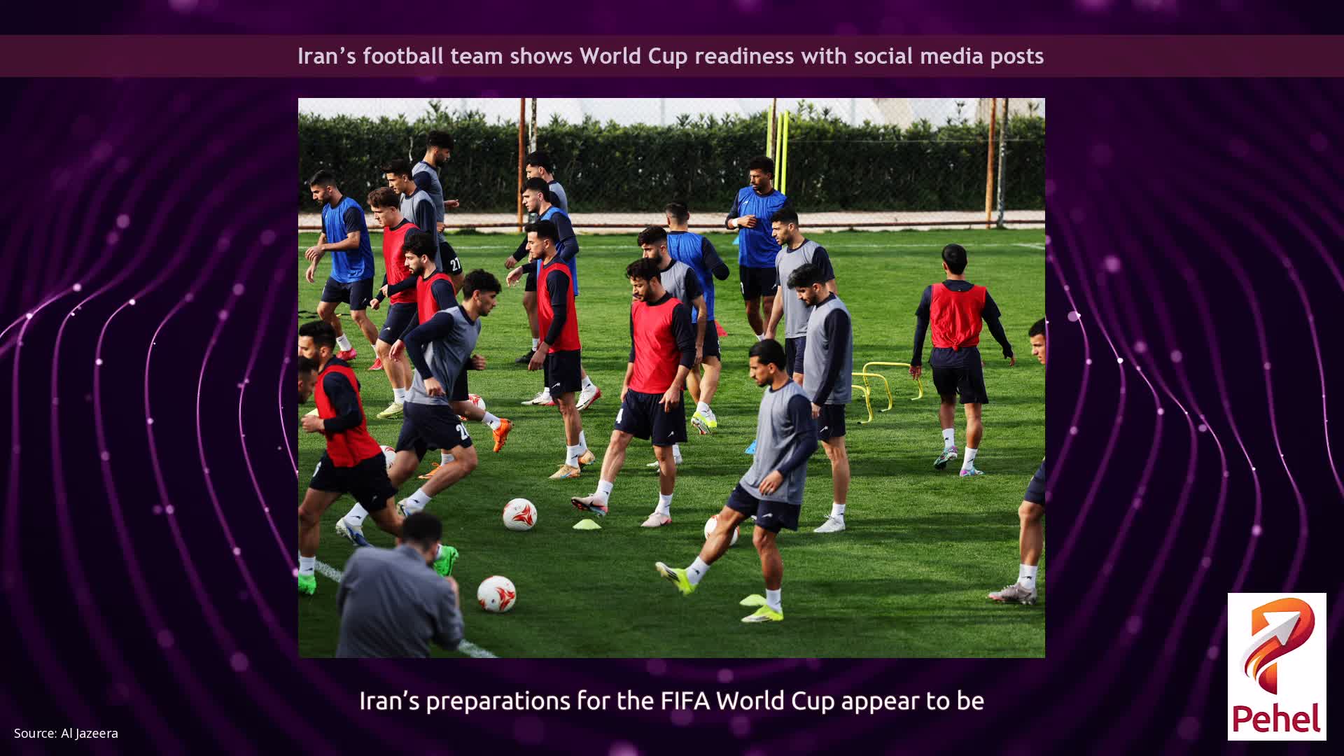 Iran’s football team shows World Cup readiness with social media posts