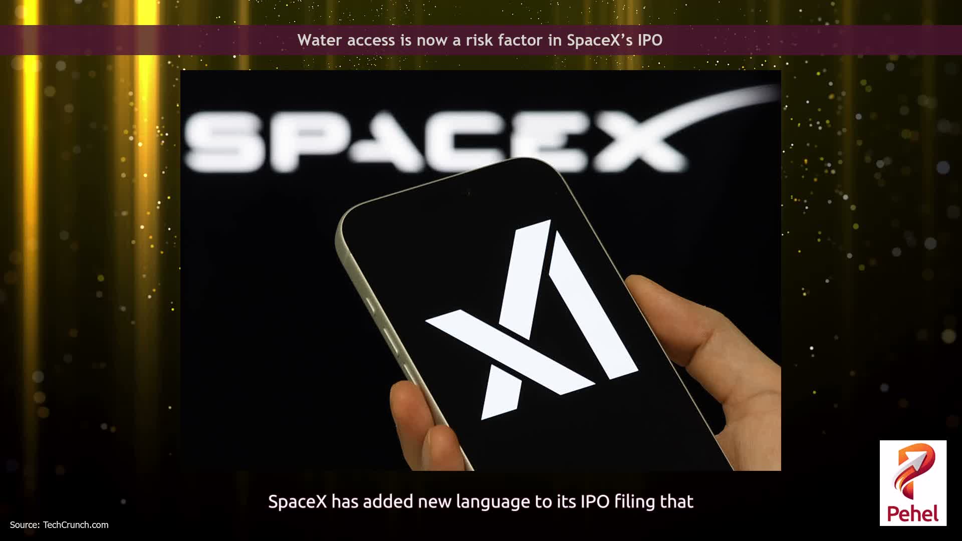 Water access is now a risk factor in SpaceX’s IPO