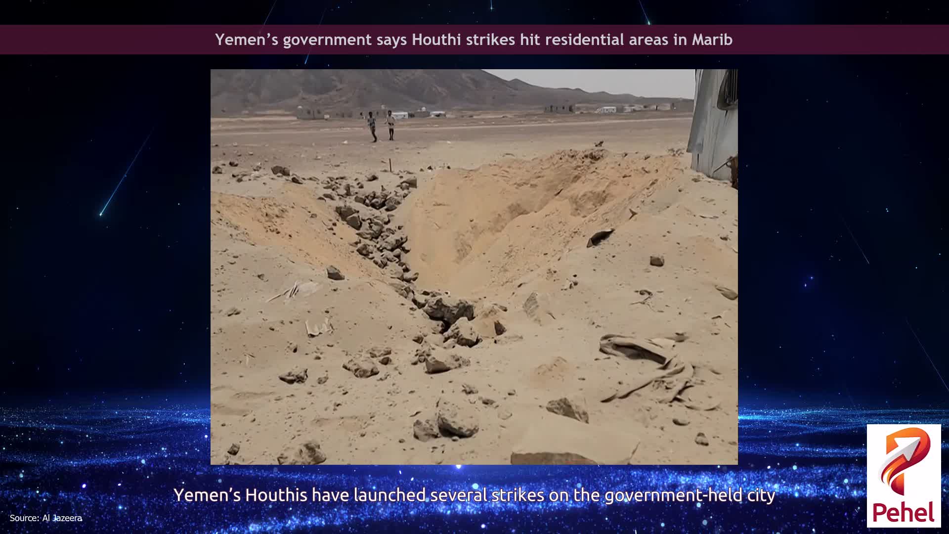 Yemen’s government says Houthi strikes hit residential areas in Marib