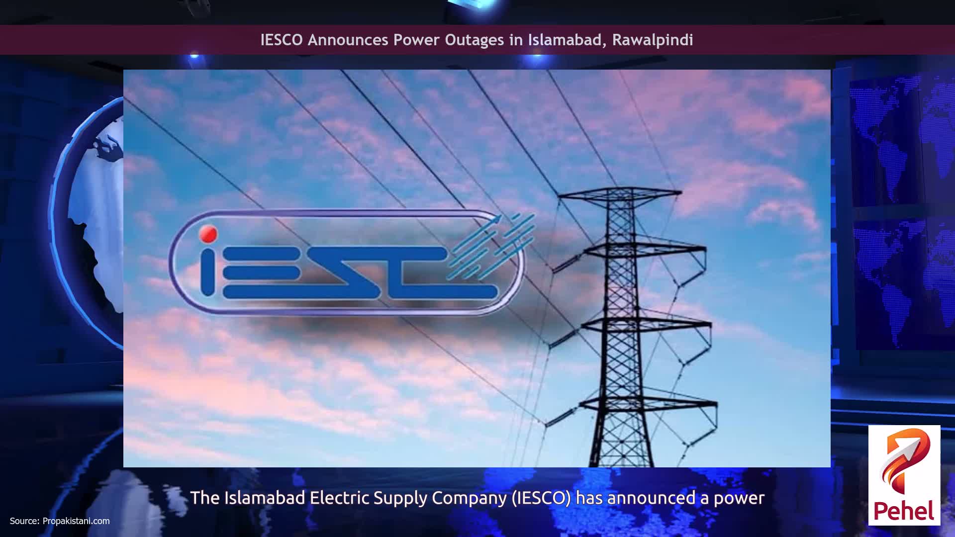 IESCO Announces Power Outages in Islamabad, Rawalpindi