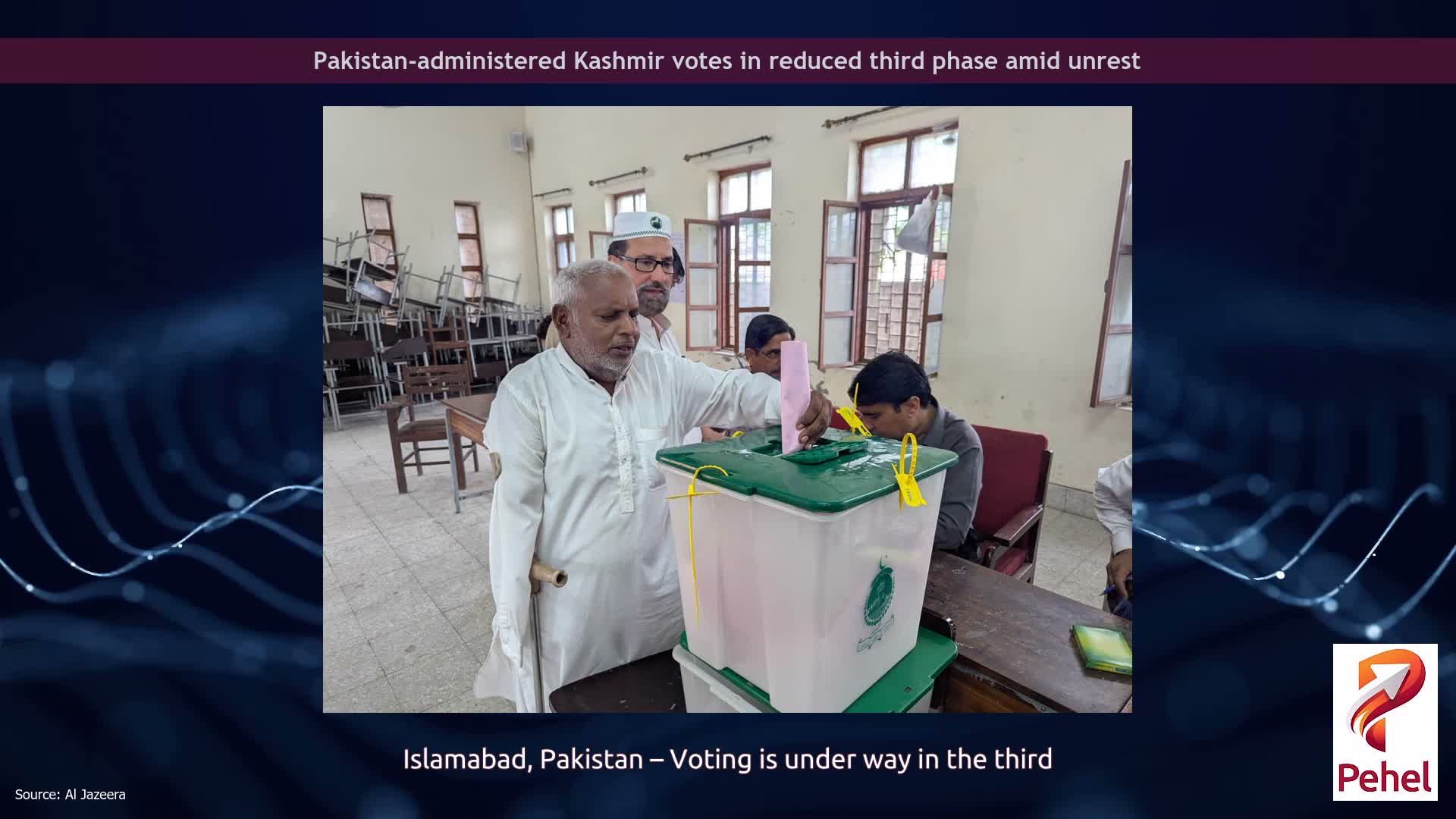 Pakistan-administered Kashmir votes in reduced third phase amid unrest