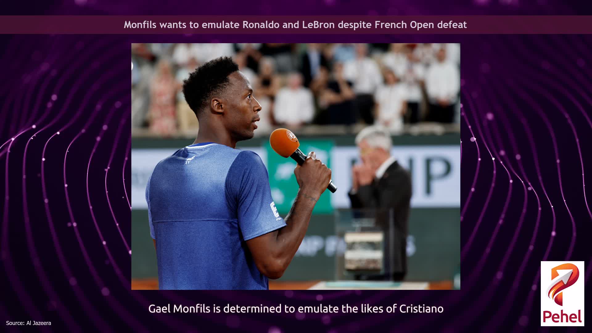 Monfils wants to emulate Ronaldo and LeBron despite French Open defeat