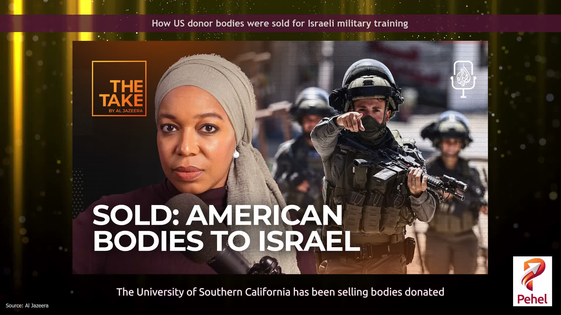 How US donor bodies were sold for Israeli military training