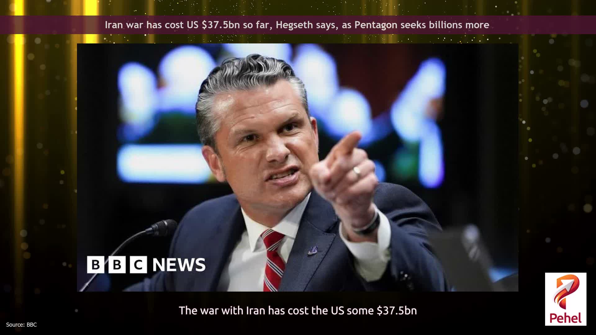 Iran war has cost US $37.5bn so far, Hegseth says, as Pentagon seeks billions more