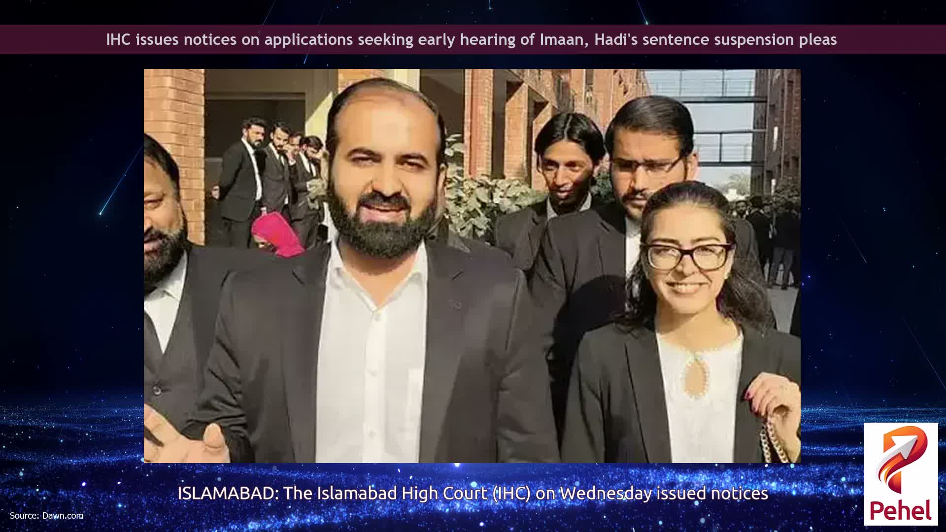 IHC issues notices on applications seeking early hearing of Imaan, Hadi's sentence suspension pleas