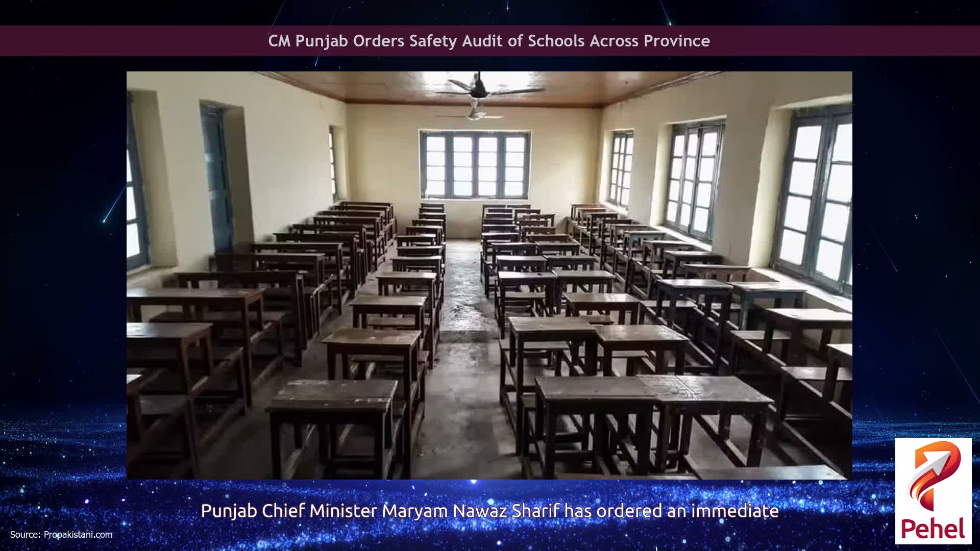 CM Punjab Orders Safety Audit of Schools Across Province