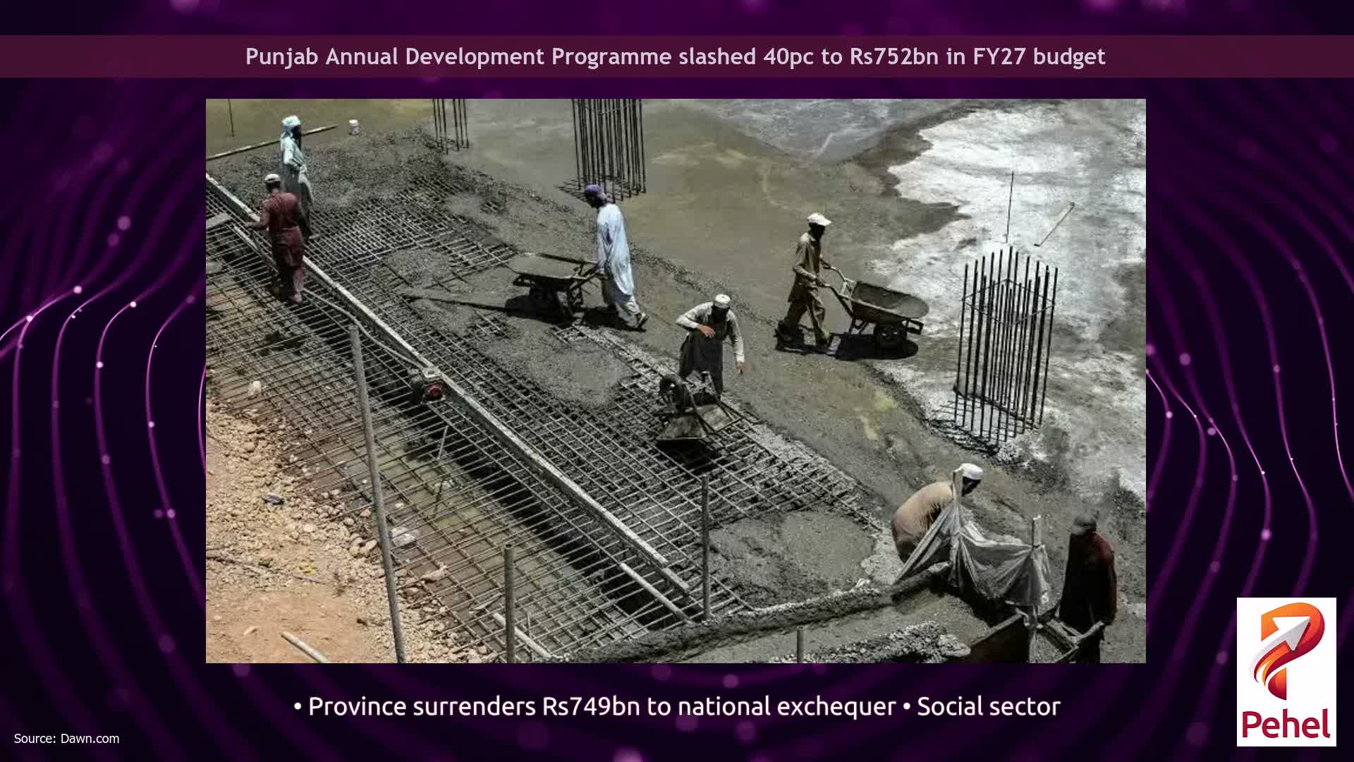 Punjab Annual Development Programme slashed 40pc to Rs752bn in FY27 budget