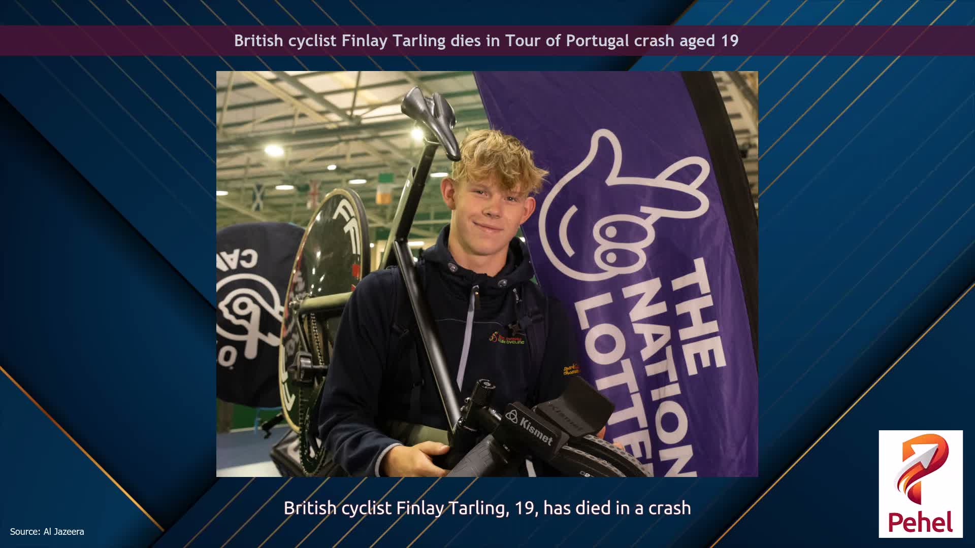 British cyclist Finlay Tarling dies in Tour of Portugal crash aged 19