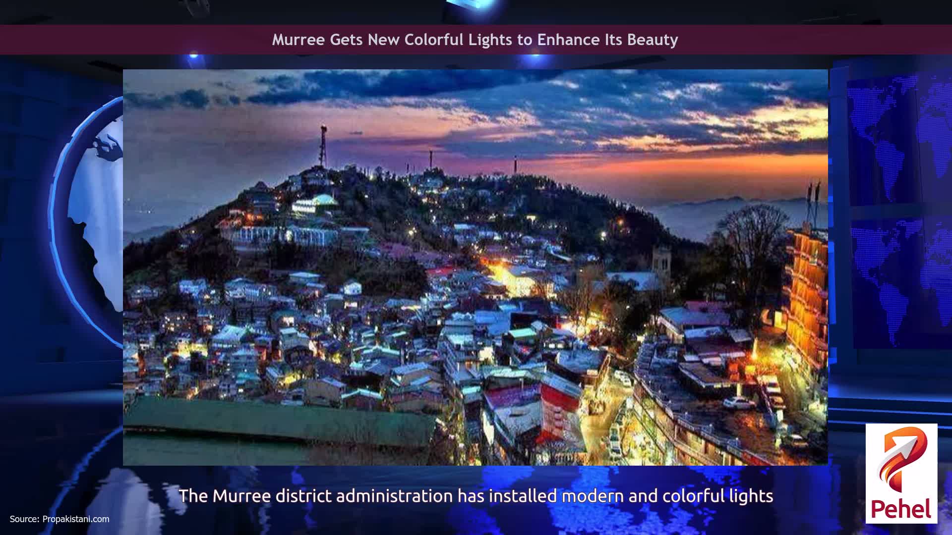 Murree Gets New Colorful Lights to Enhance Its Beauty