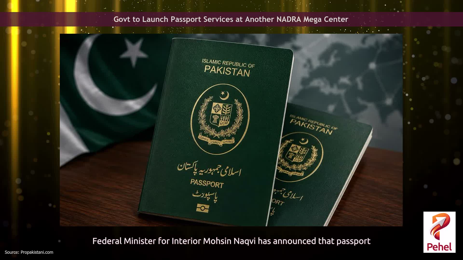 Govt to Launch Passport Services at Another NADRA Mega Center