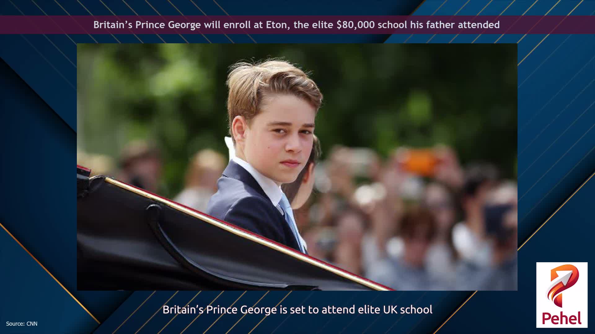 Britain’s Prince George will enroll at Eton, the elite $80,000 school his father attended