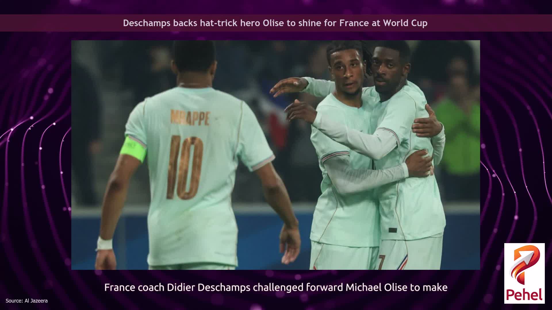 Deschamps backs hat-trick hero Olise to shine for France at World Cup