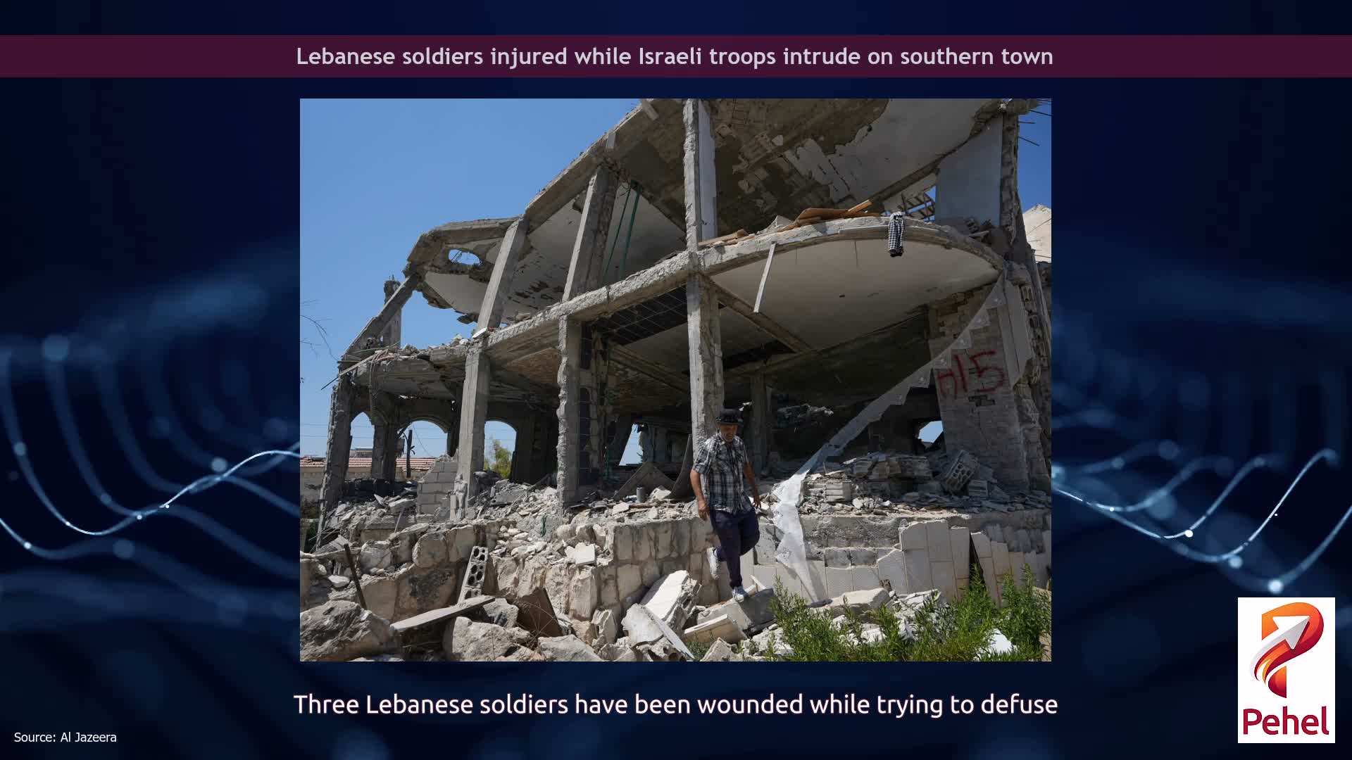 Lebanese soldiers injured while Israeli troops intrude on southern town