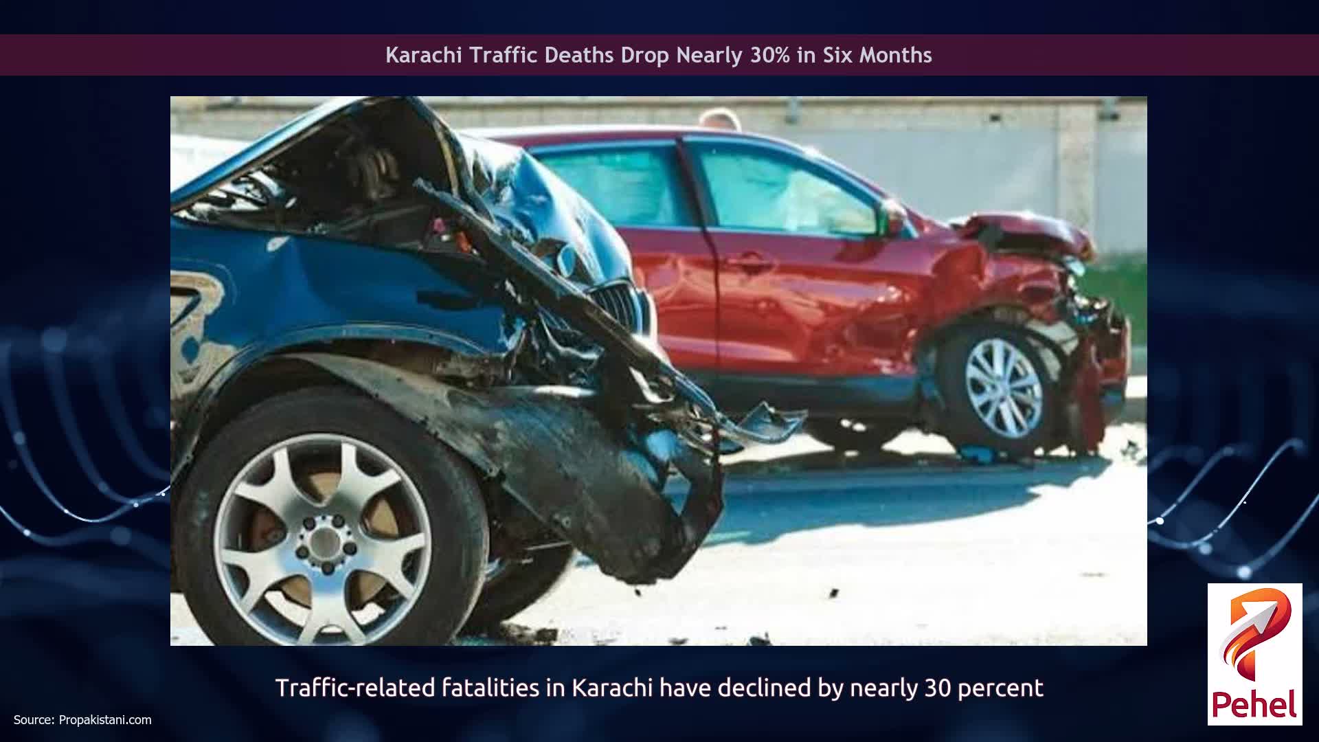 Karachi Traffic Deaths Drop Nearly 30% in Six Months