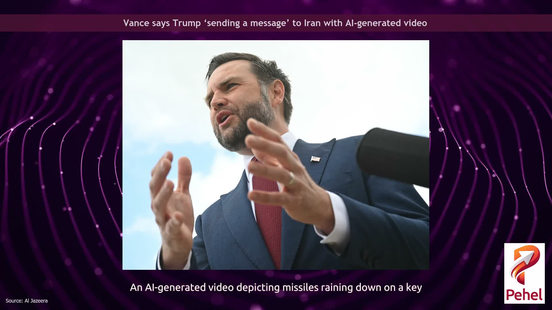Vance says Trump ‘sending a message’ to Iran with AI-generated video