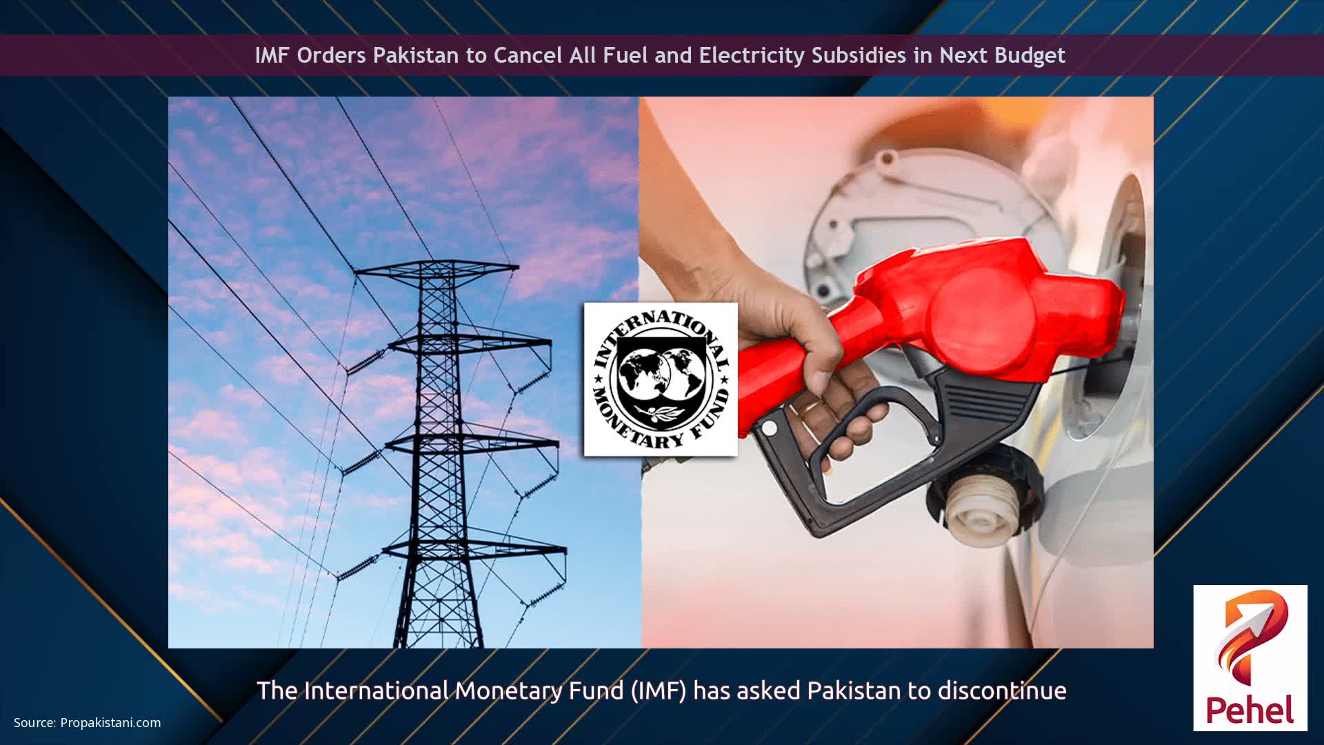 IMF Orders Pakistan to Cancel All Fuel and Electricity Subsidies in Next Budget