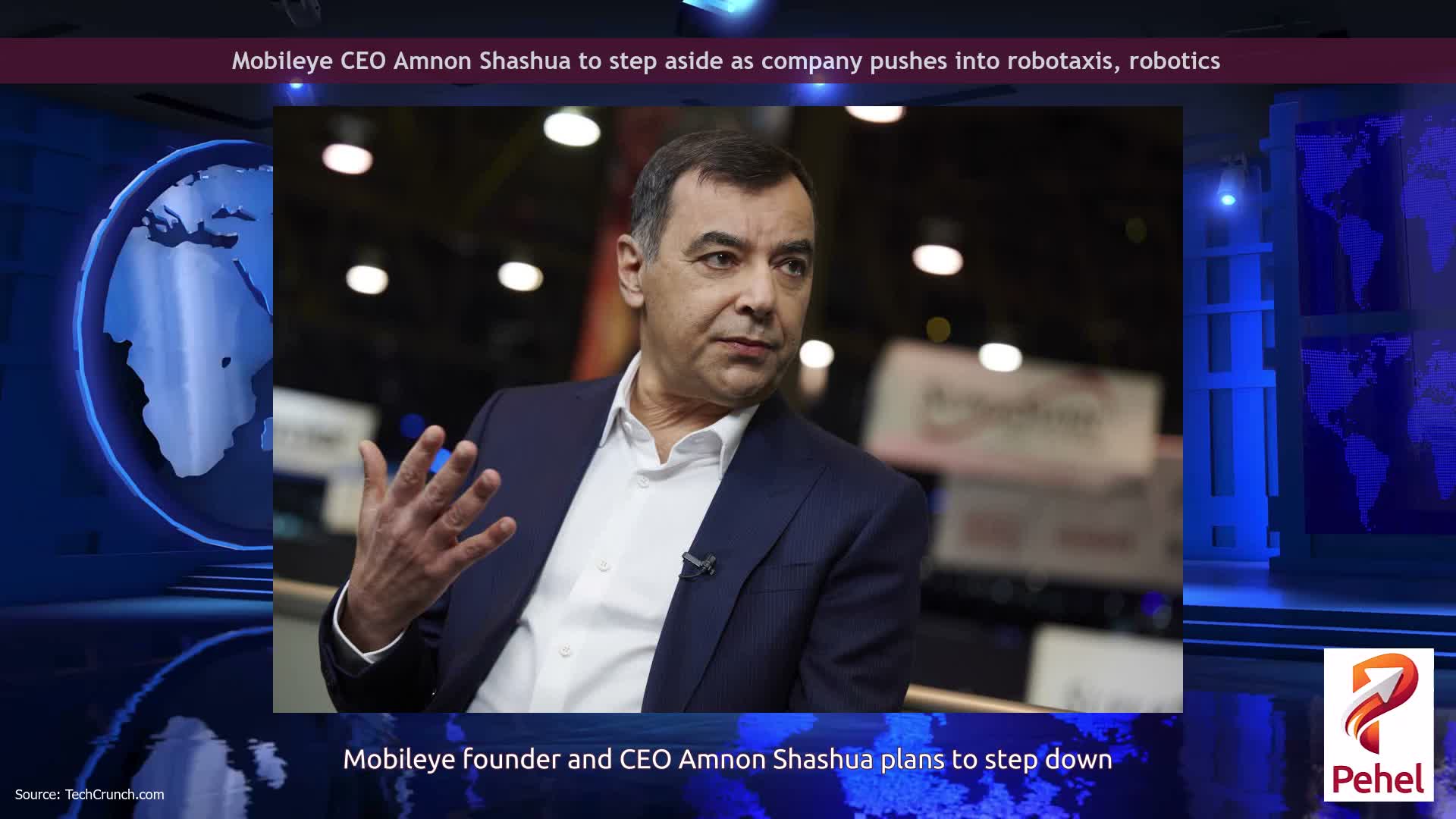 Mobileye CEO Amnon Shashua to step aside as company pushes into robotaxis, robotics