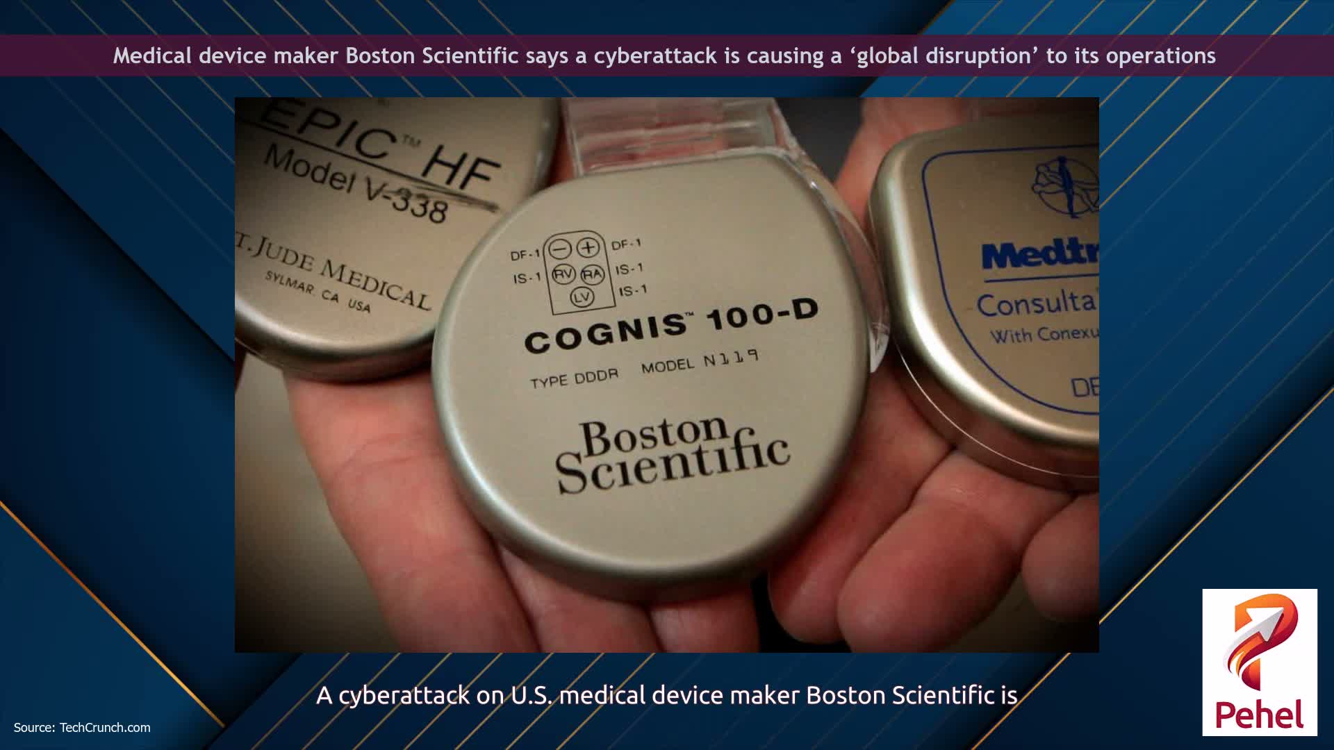 Medical device maker Boston Scientific says a cyberattack is causing a ‘global disruption’ to its operations
