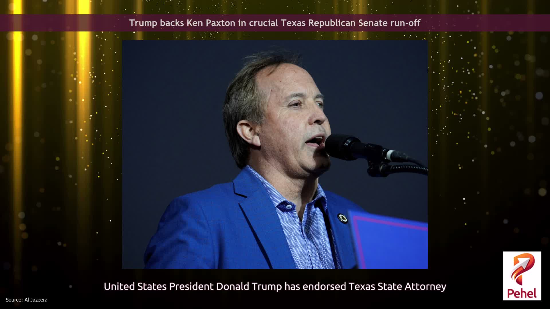 Trump backs Ken Paxton in crucial Texas Republican Senate run-off