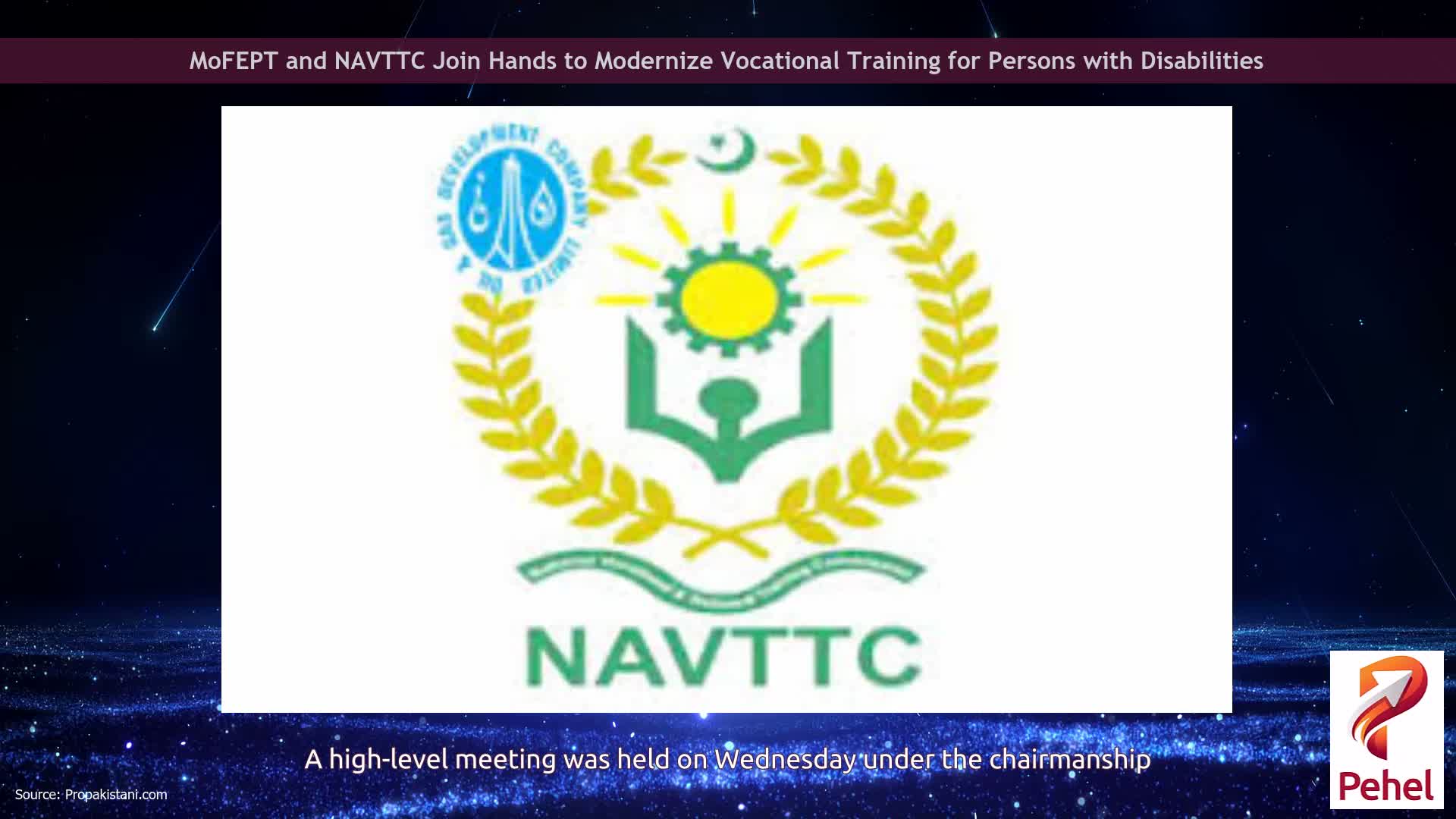 MoFEPT and NAVTTC Join Hands to Modernize Vocational Training for Persons with Disabilities
