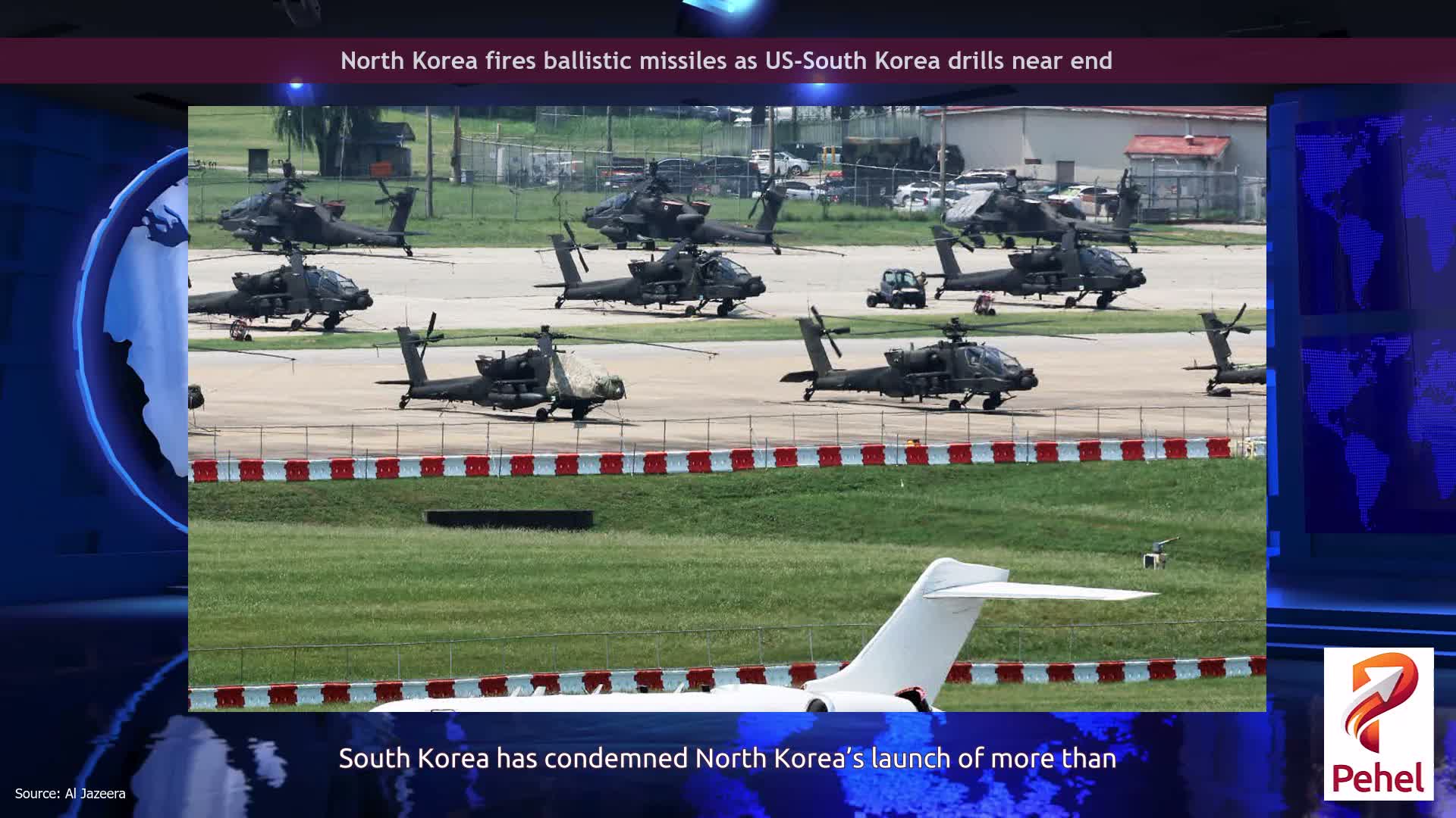 North Korea fires ballistic missiles as US-South Korea drills near end