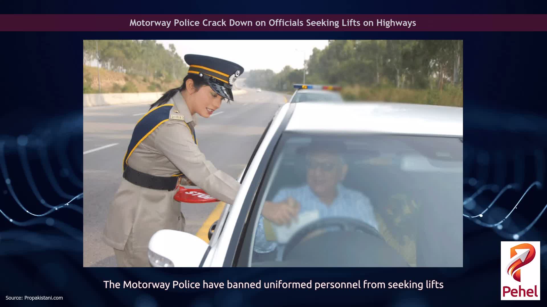 Motorway Police Crack Down on Officials Seeking Lifts on Highways