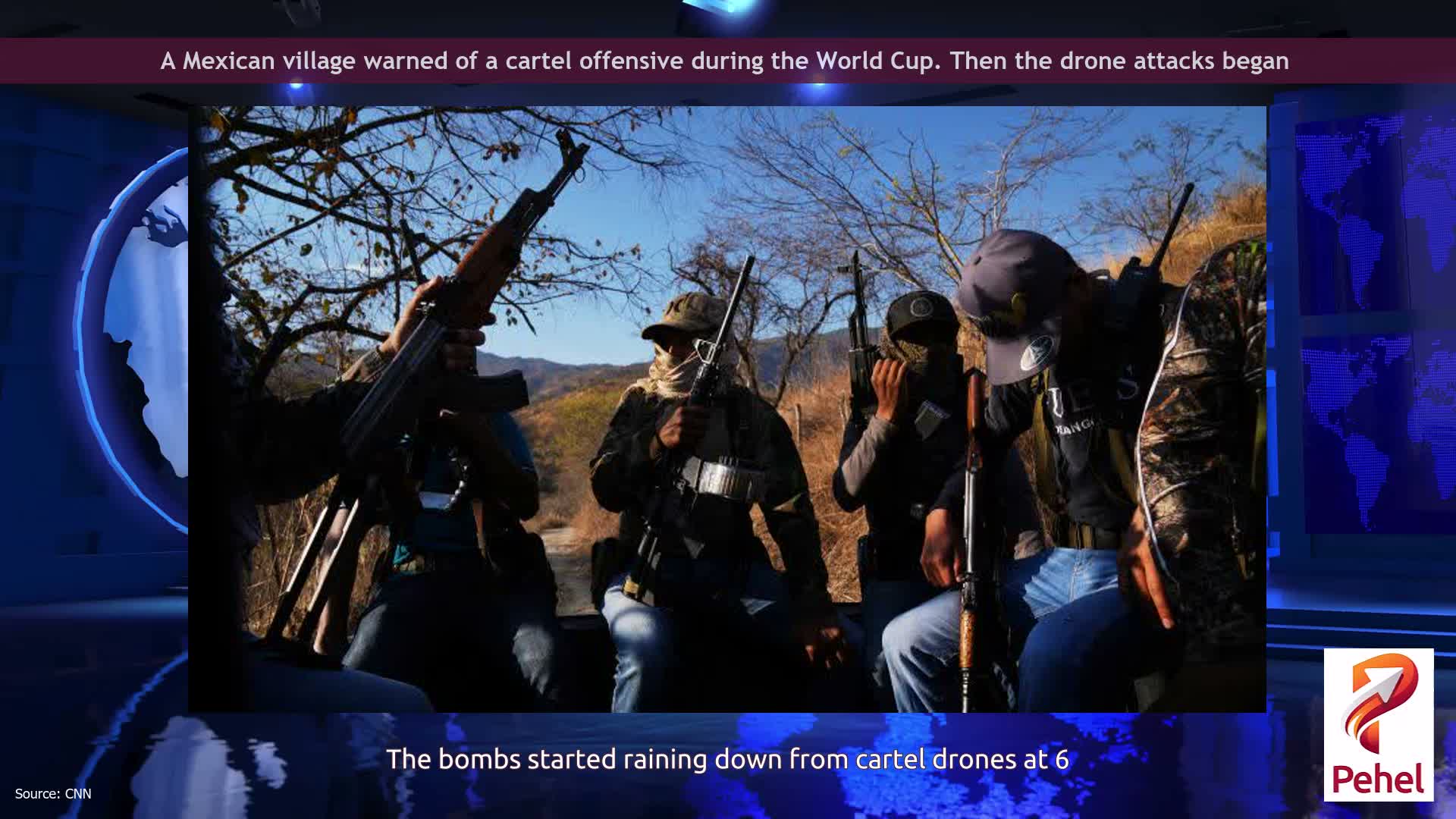 A Mexican village warned of a cartel offensive during the World Cup. Then the drone attacks began