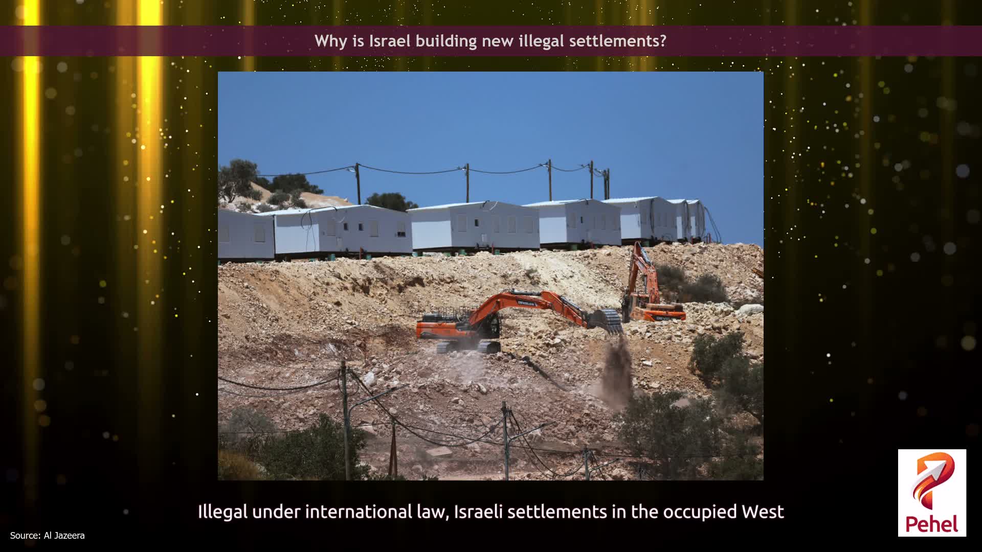 Why is Israel building new illegal settlements?