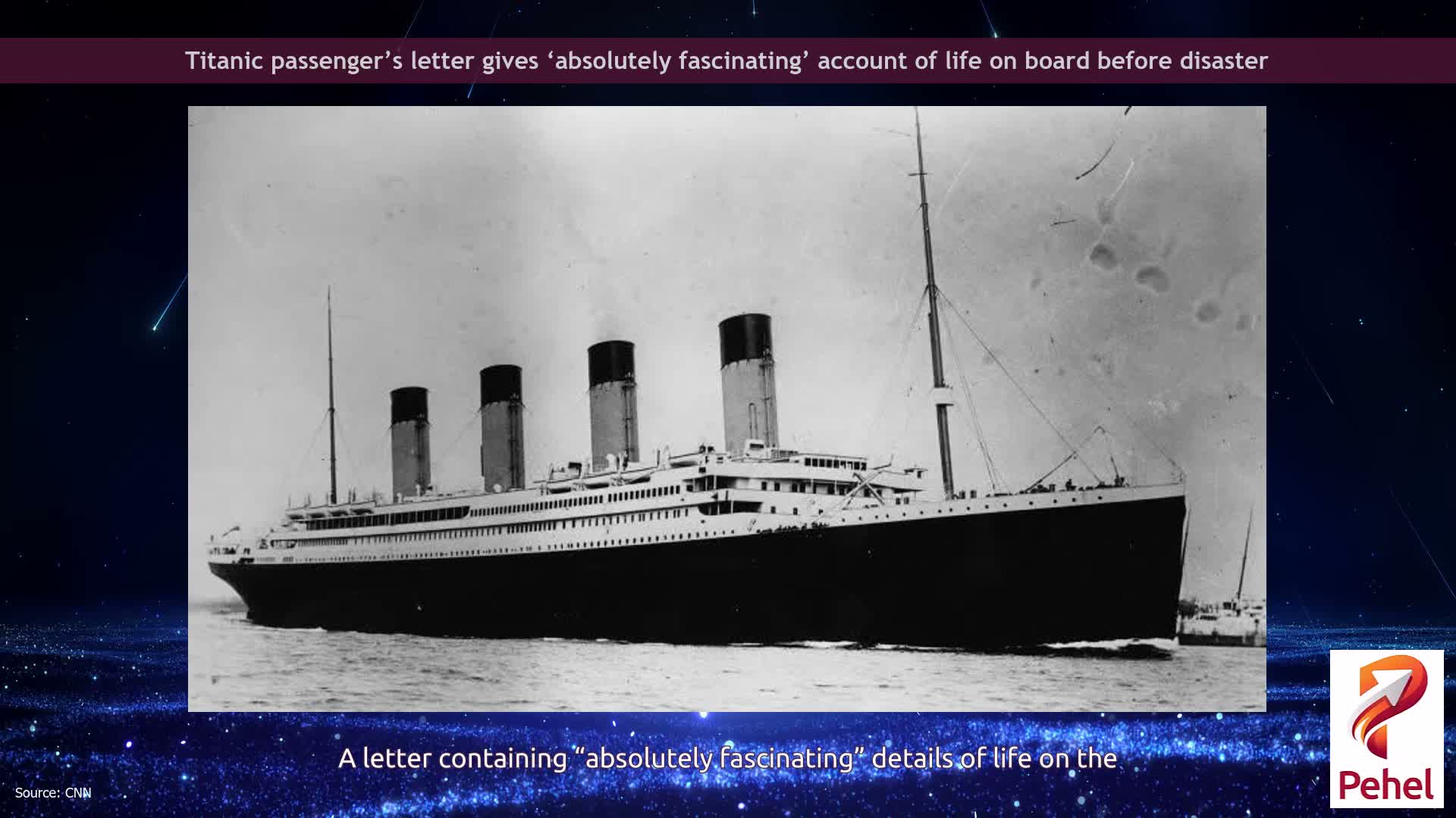 Titanic passenger’s letter gives ‘absolutely fascinating’ account of life on board before disaster