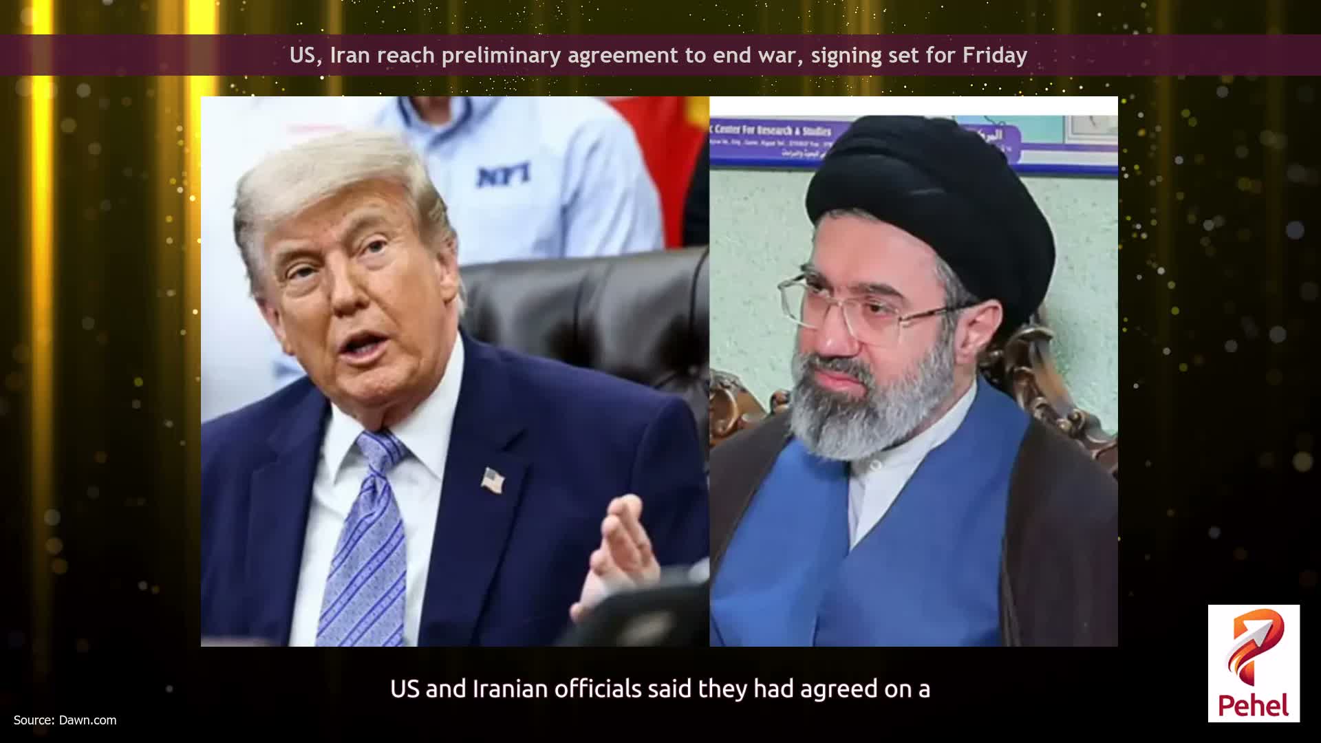 US, Iran reach preliminary agreement to end war, signing set for Friday